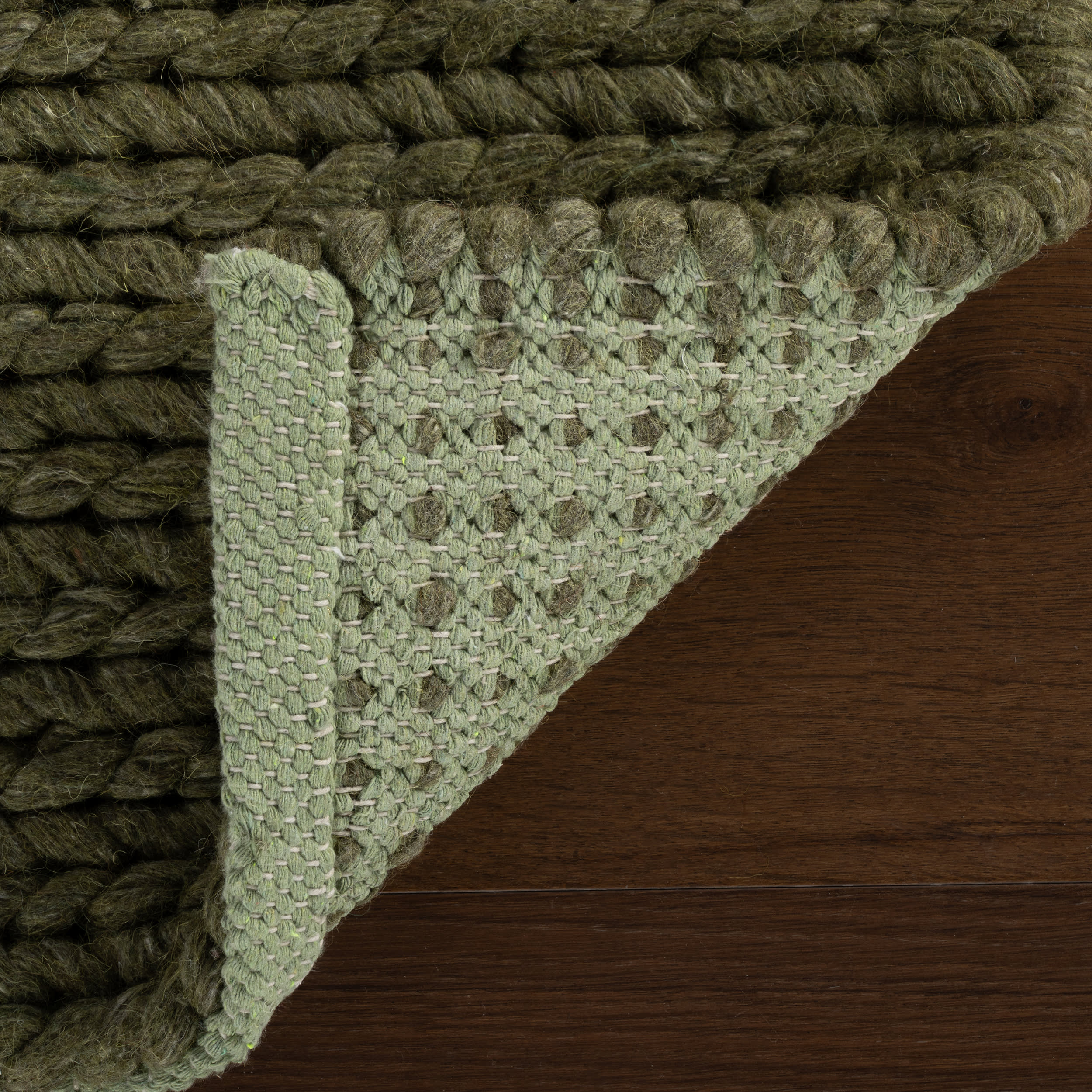 Softest Knit Wool Rug | Green - Image 8