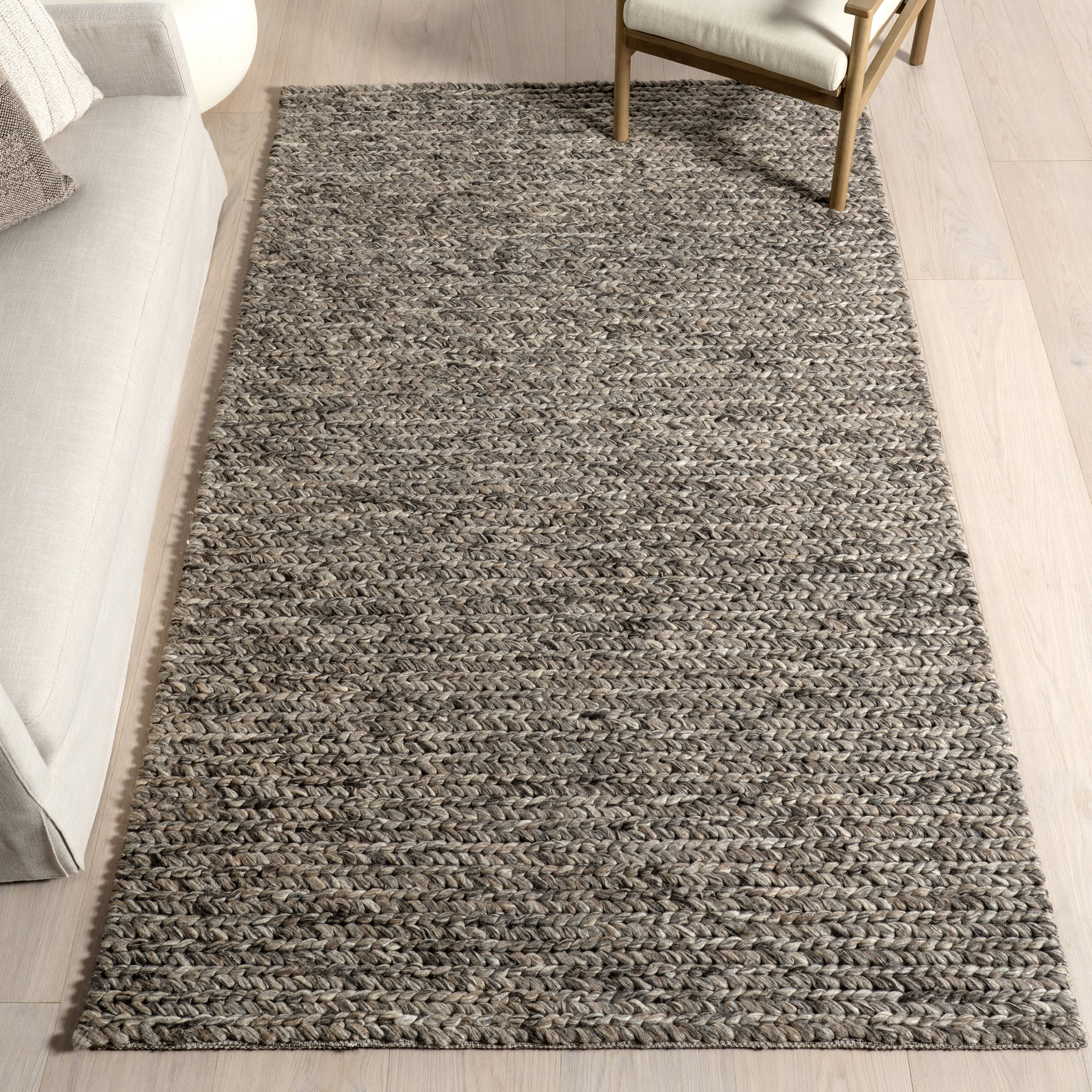 Softest Knit Wool Rug | Grey - Image 2