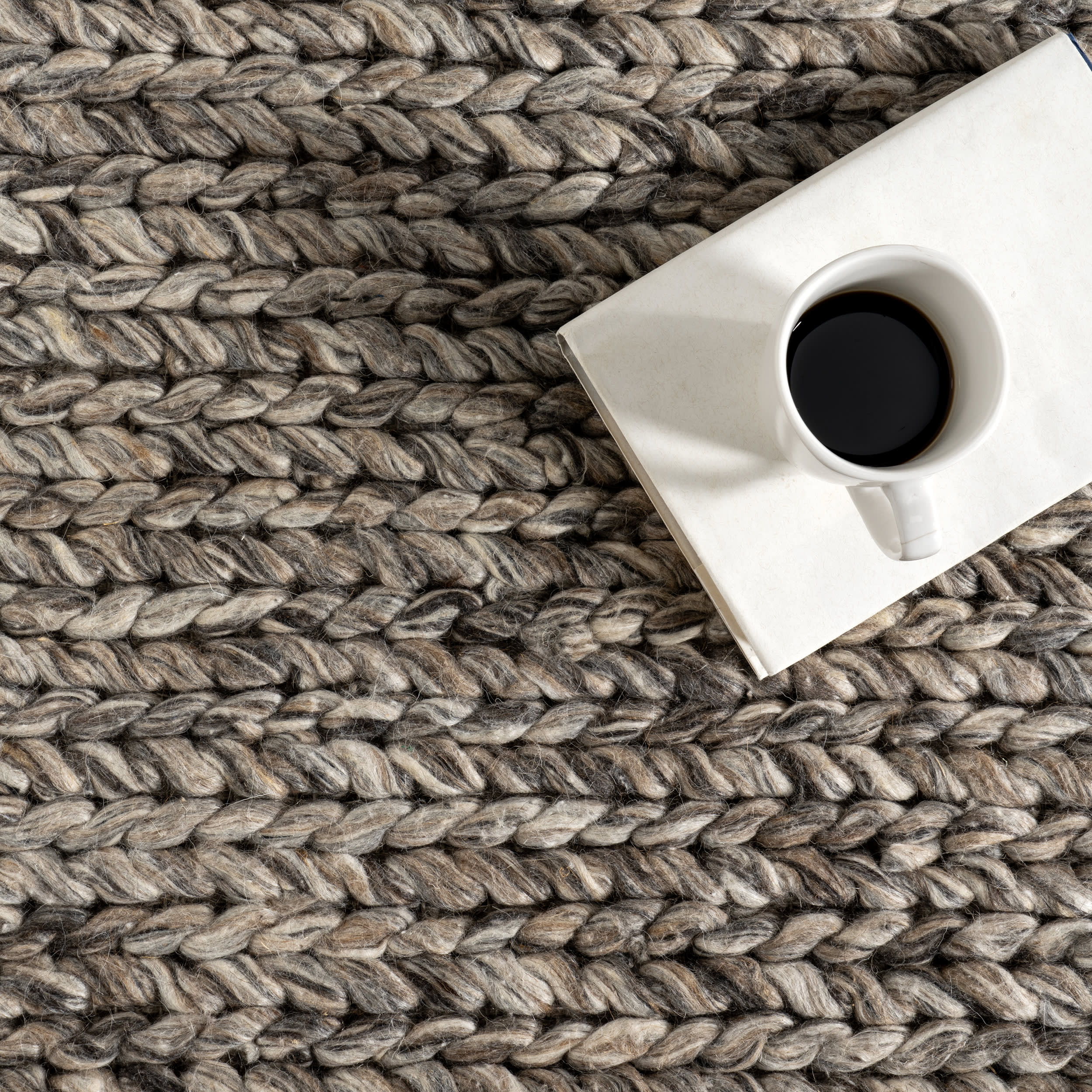 Softest Knit Wool Rug | Grey - Image 8