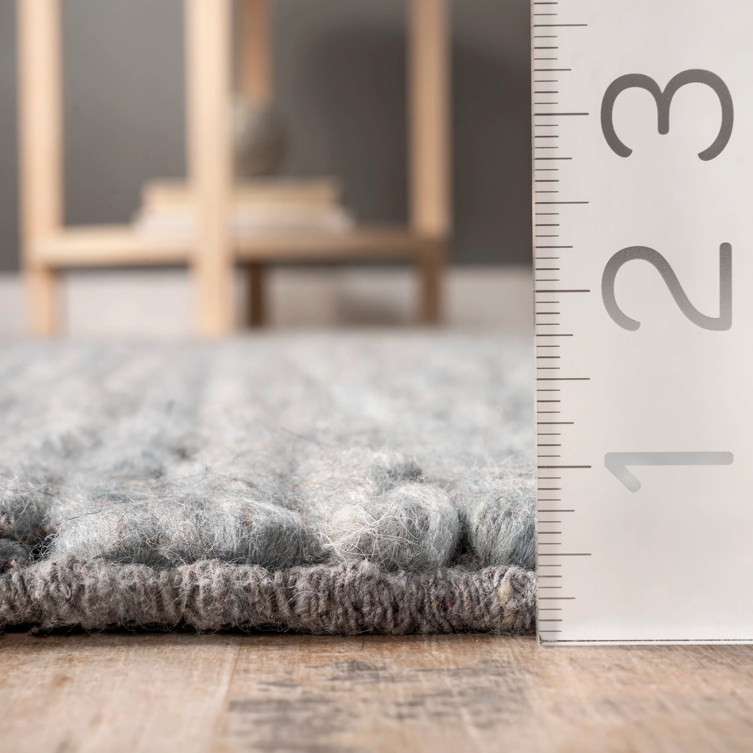 Softest Knit Wool Rug | Light Blue - Image 5