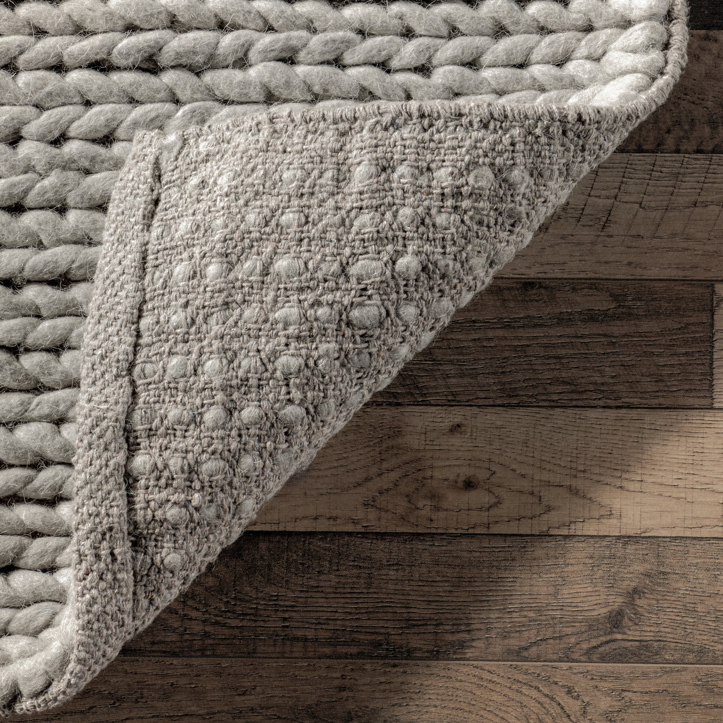 Softest Knit Wool Rug | Light Grey - Image 6