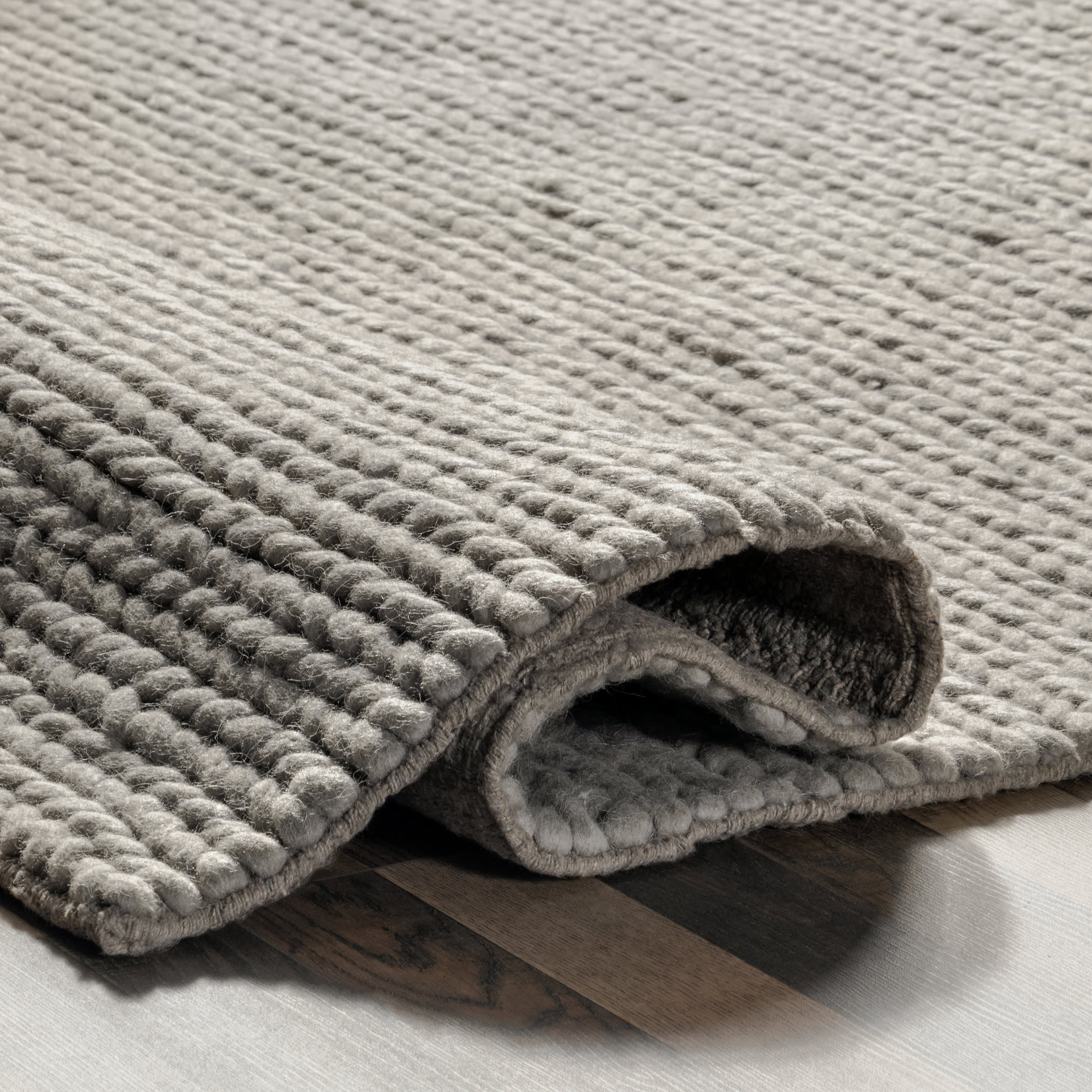 Softest Knit Wool Rug | Light Grey - Image 8