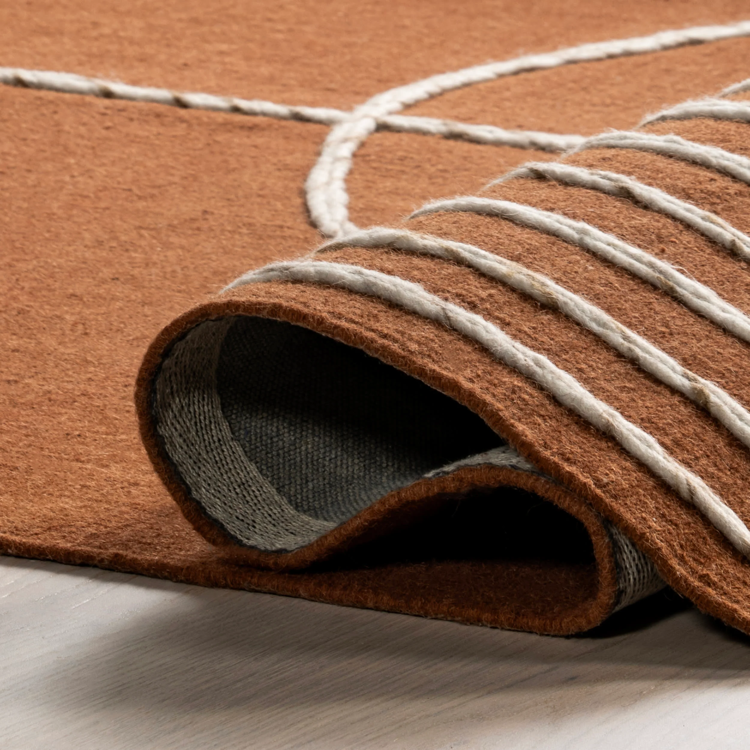 SoHo Tasseled Wool Rug | Brown - Image 7