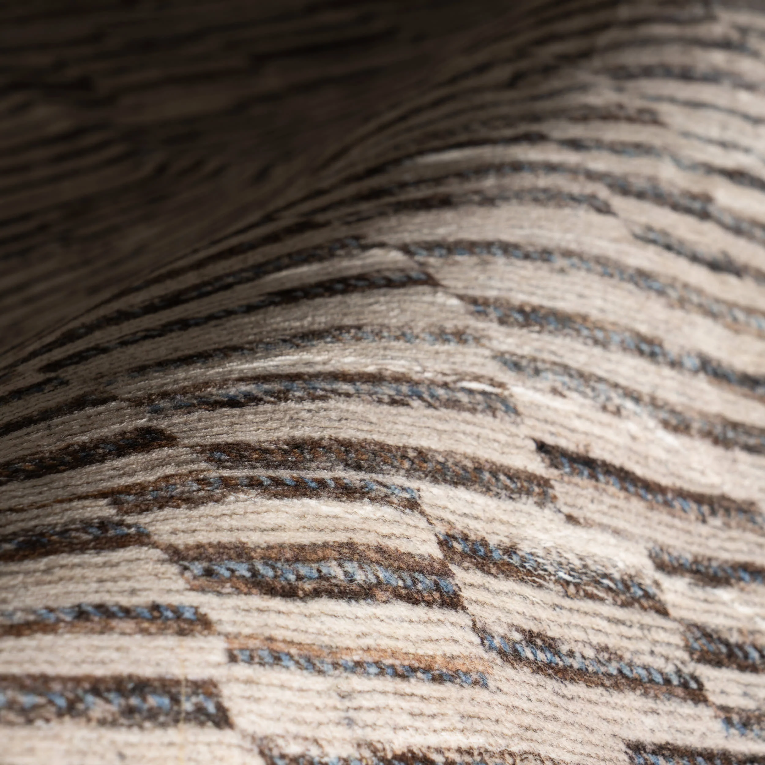 Sola Abstract Washable Rug | Beige - Image 3