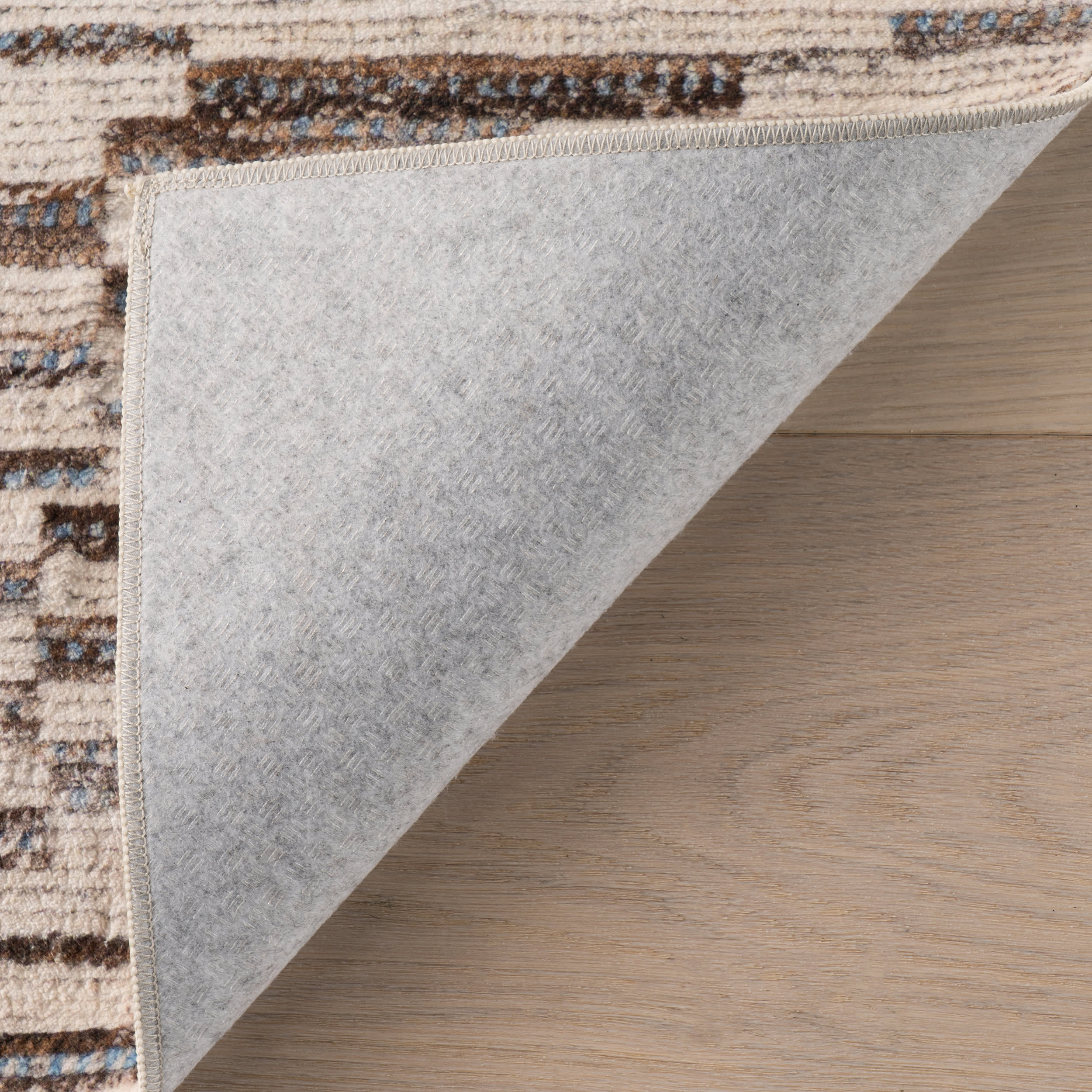 Sola Abstract Washable Rug | Beige - Image 6