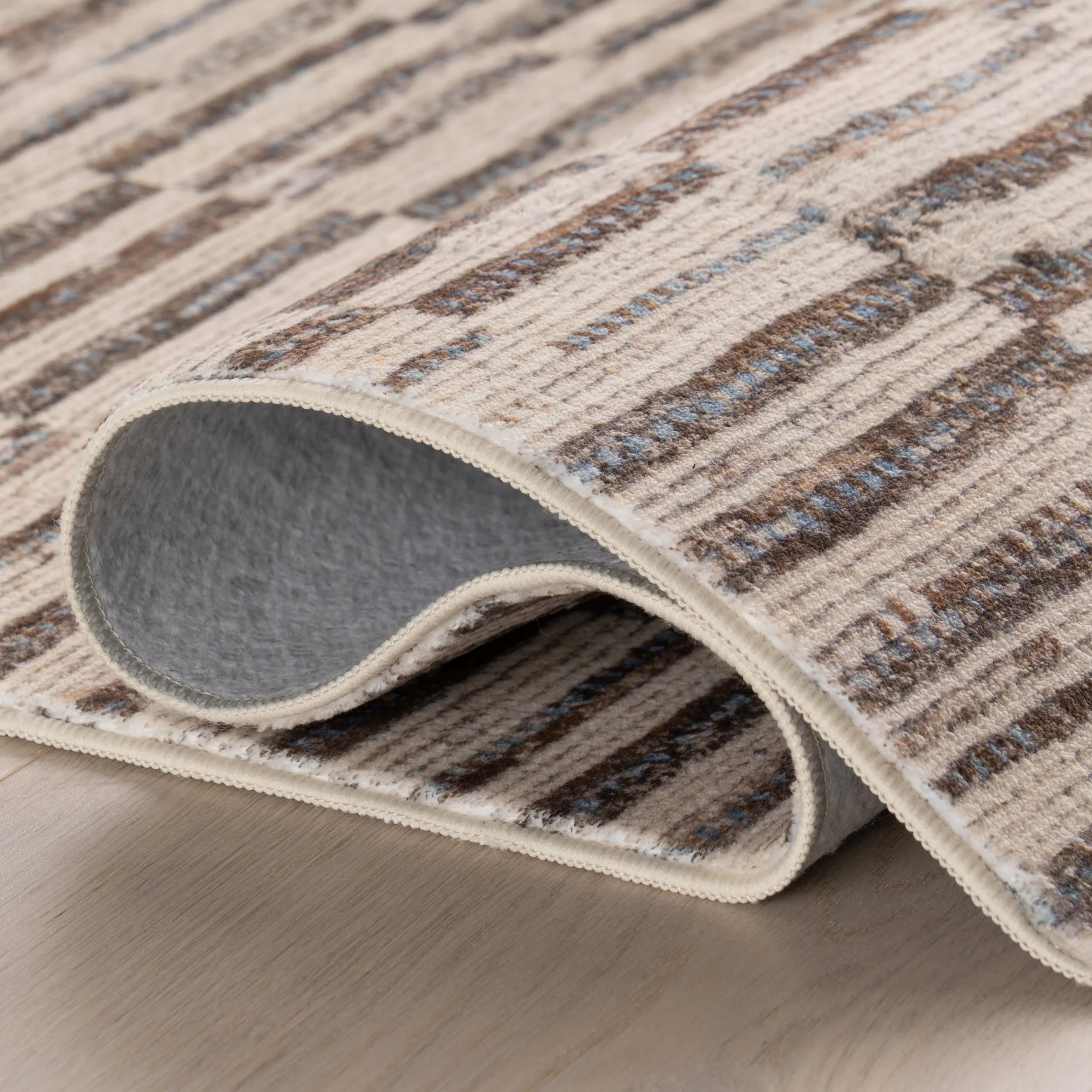 Sola Abstract Washable Rug | Beige - Image 7