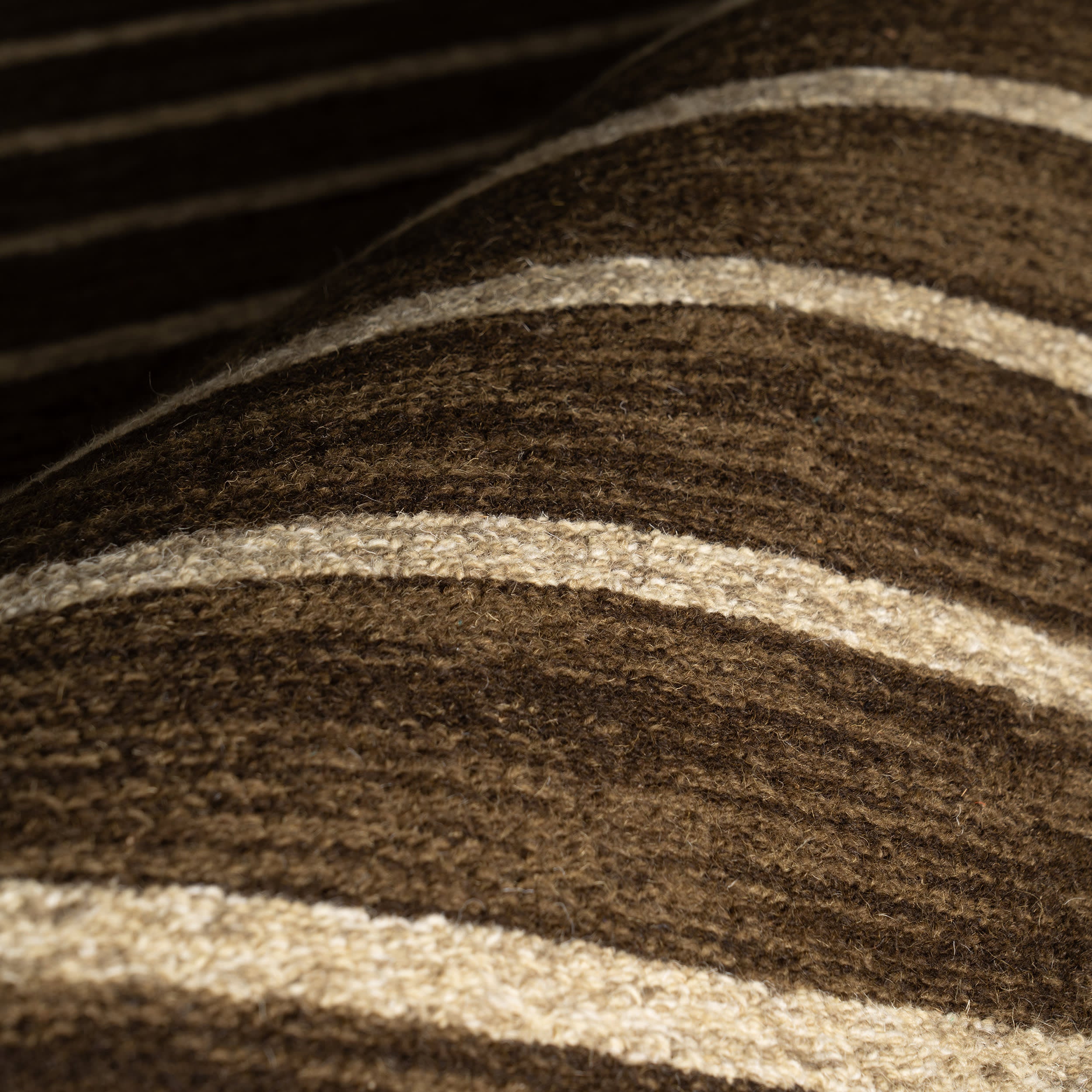 Solena Bohemian Geometric Wool Rug | Brown - Image 3