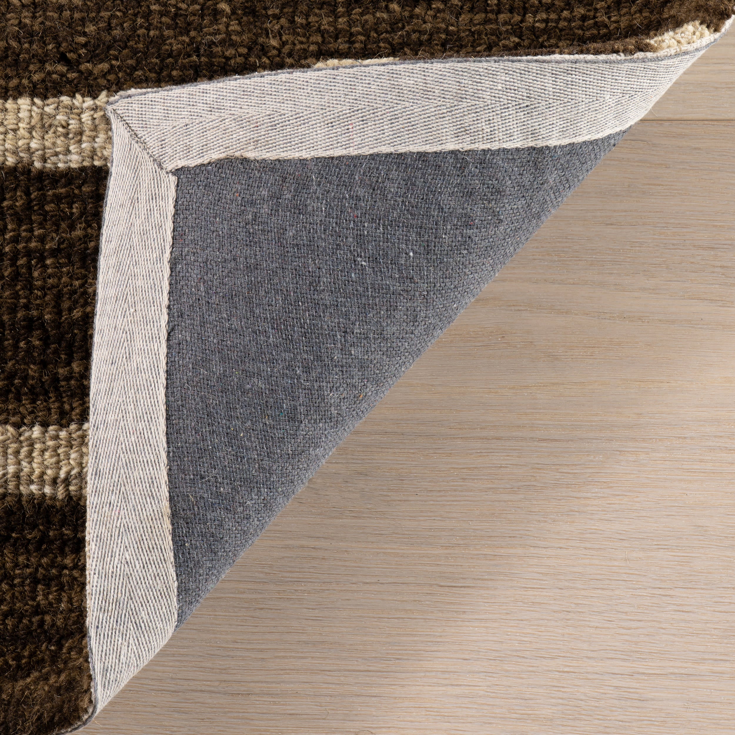 Solena Bohemian Geometric Wool Rug | Brown - Image 6