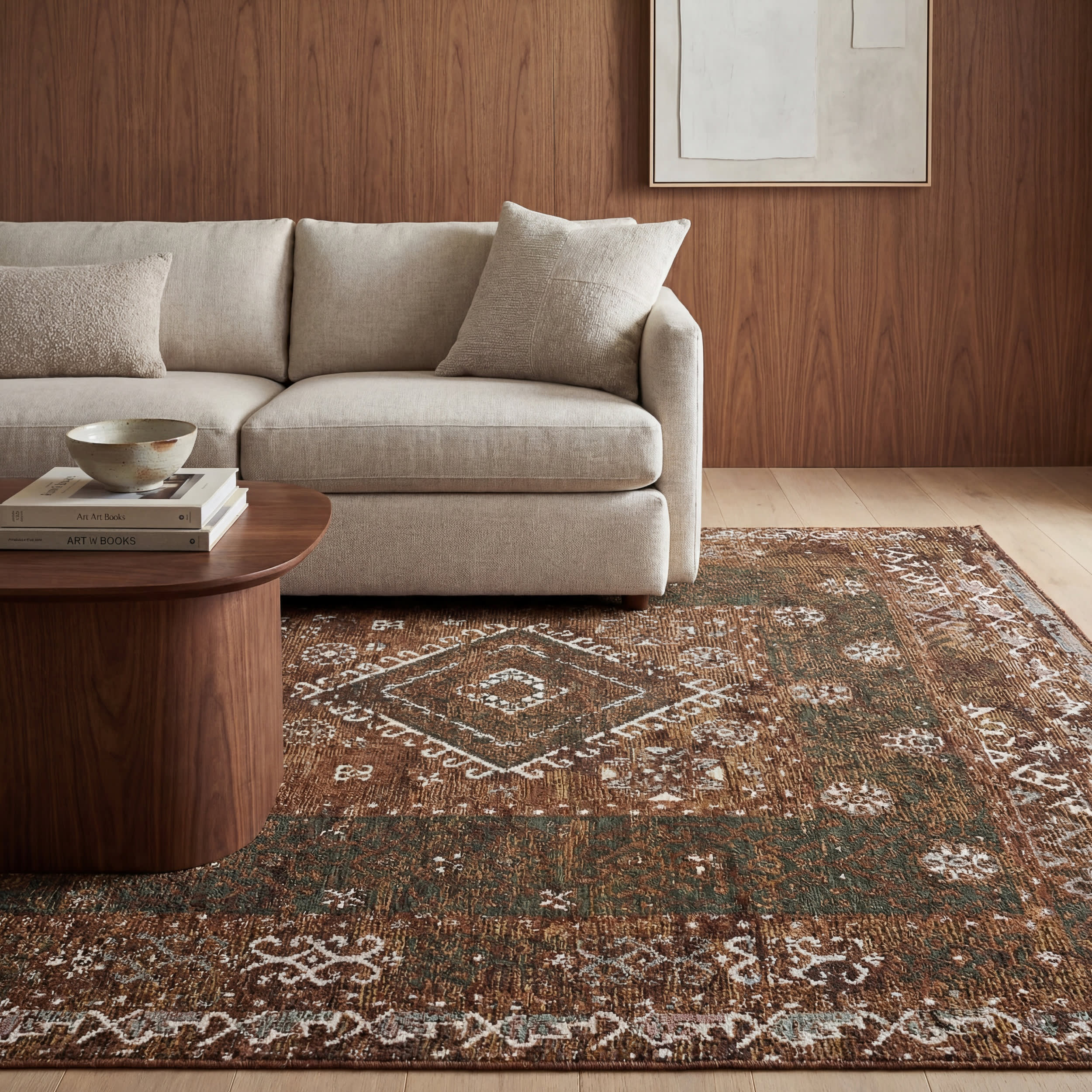Solia Traditional Medallion Indoor/Outdoor Rug | Brown - Image 5
