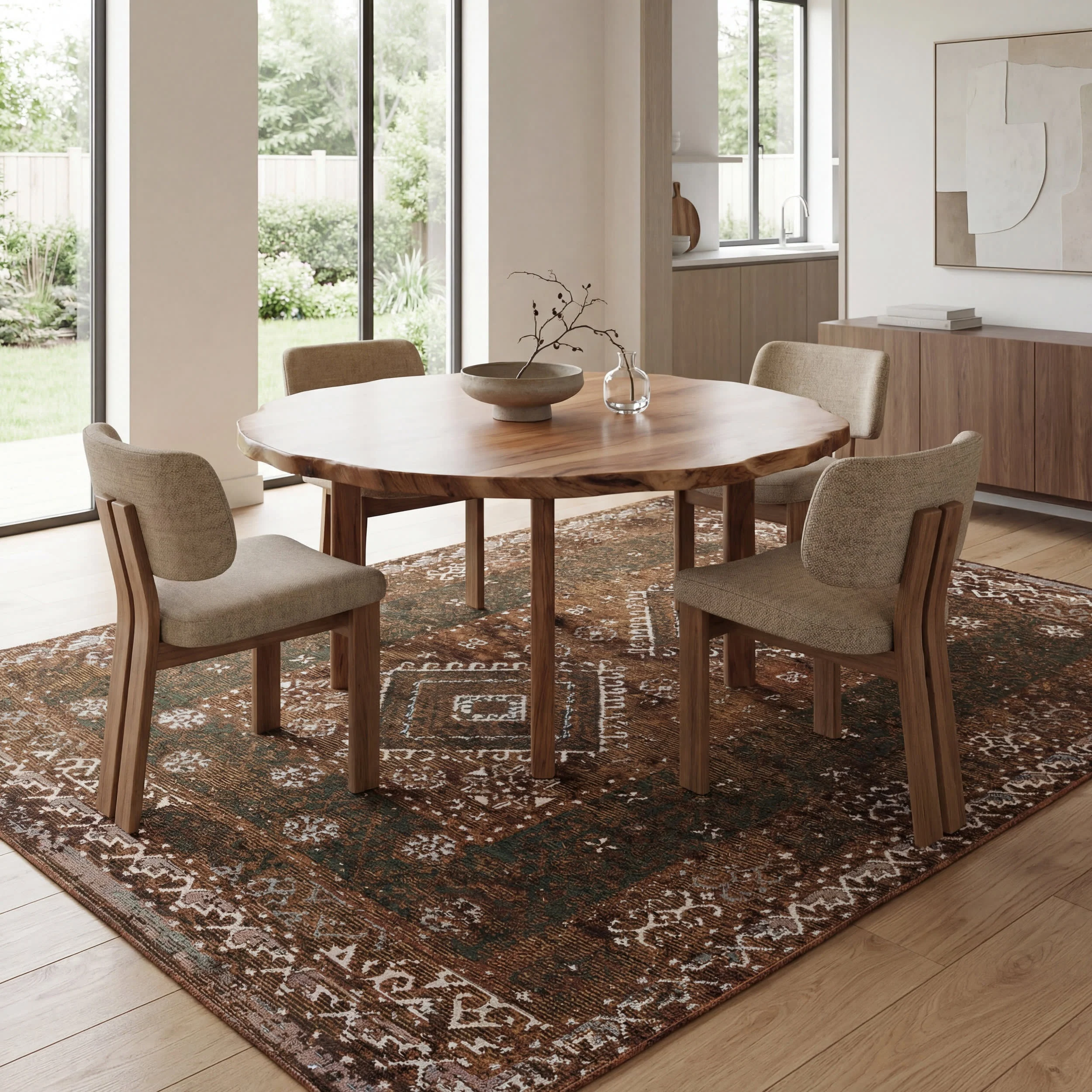 Solia Traditional Medallion Indoor/Outdoor Rug | Brown - Image 7