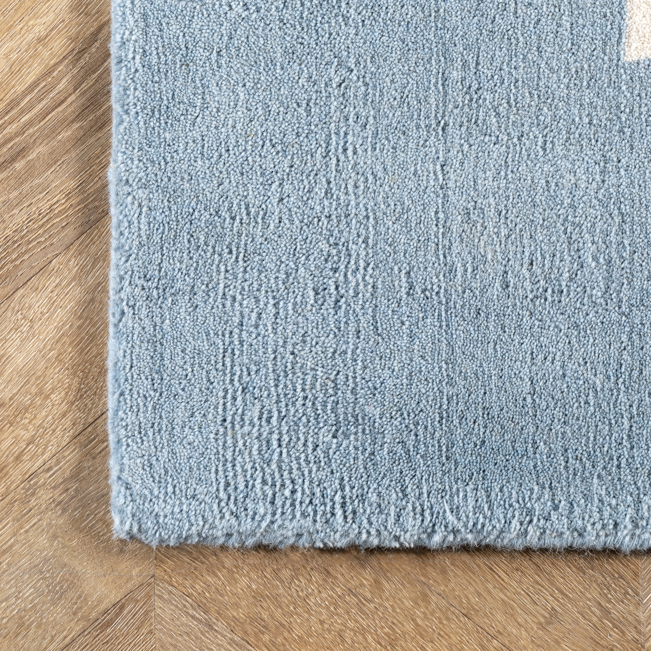 Solid Border Rug | Baby Blue - Image 3