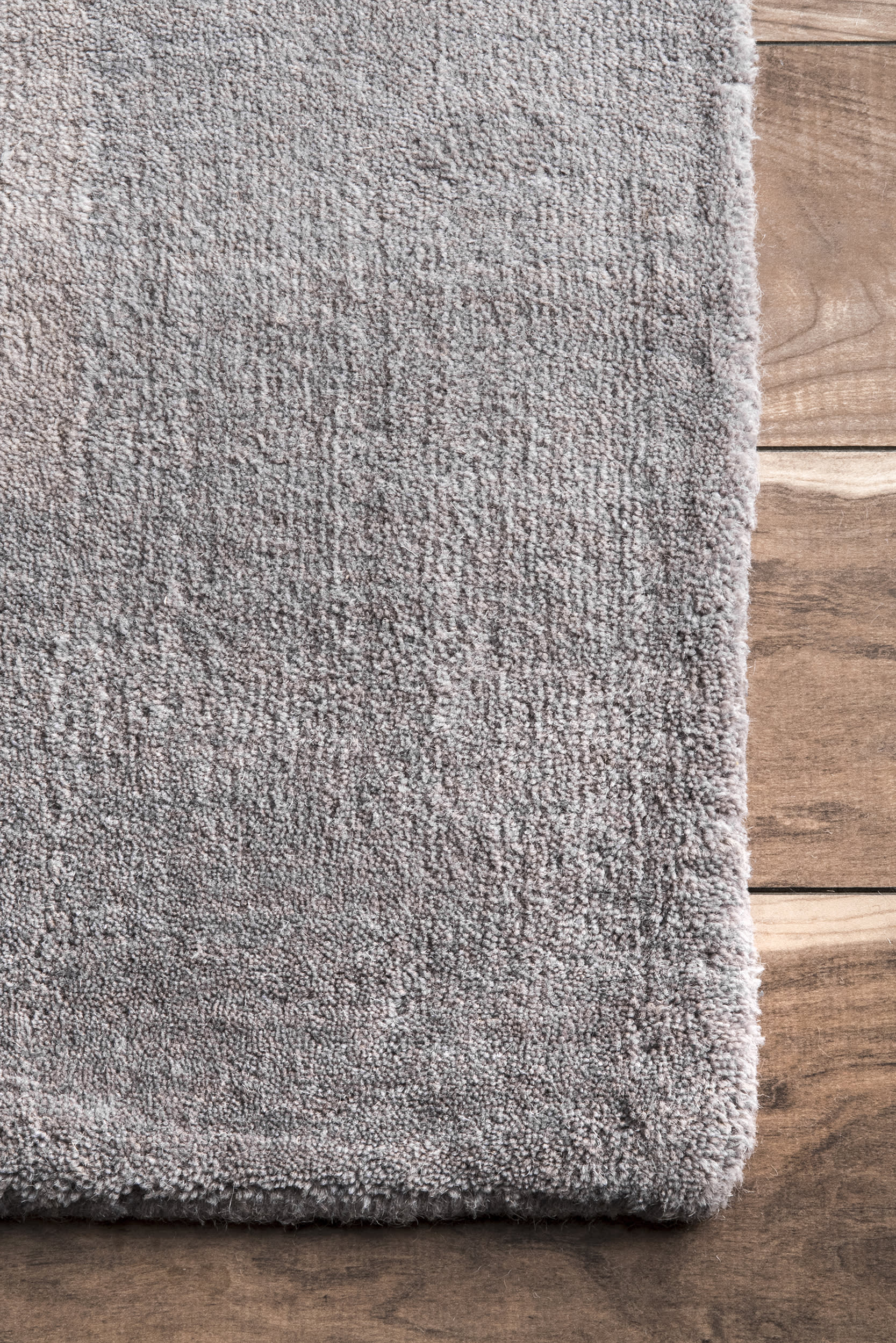 Solid Border Rug | Grey - Image 3