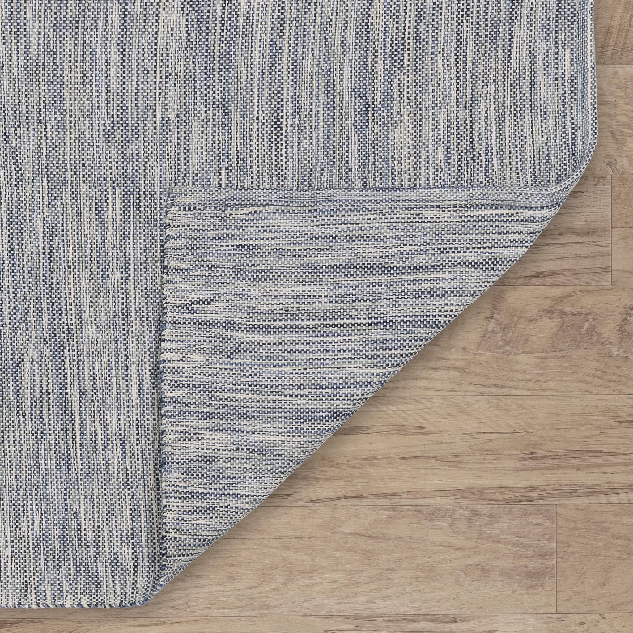 Solid Handwoven Handwoven Indoor/Outdoor Rug | Blue - Image 6