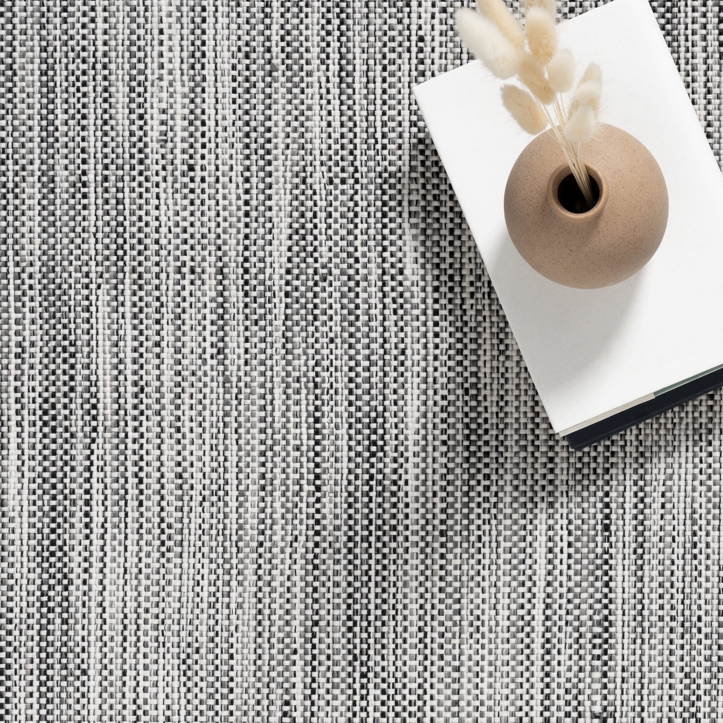 Solid Handwoven Indoor/Outdoor Rug | Grey - Image 7