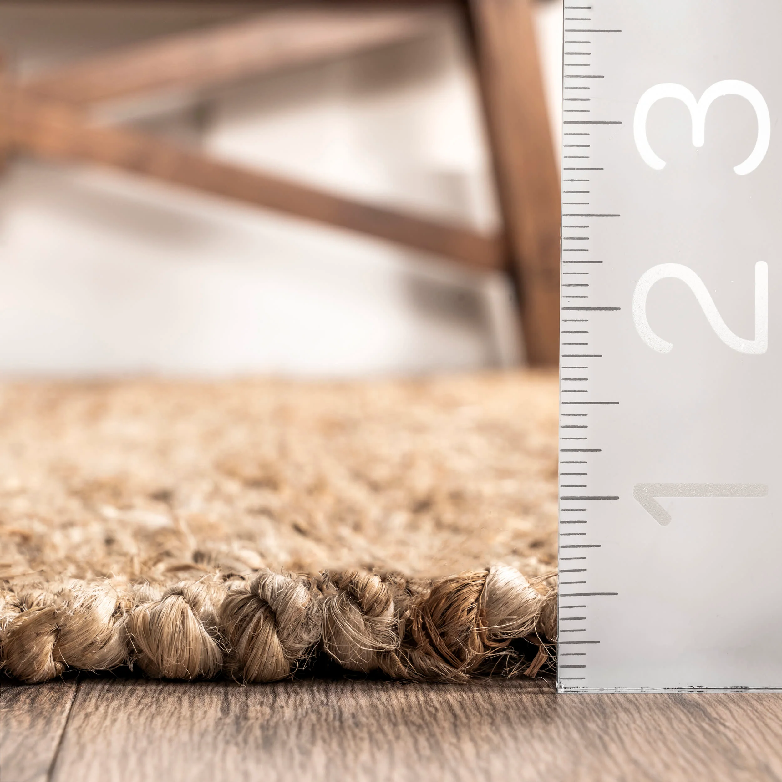 Solid Jute Tassel Rug | Tan - Image 5