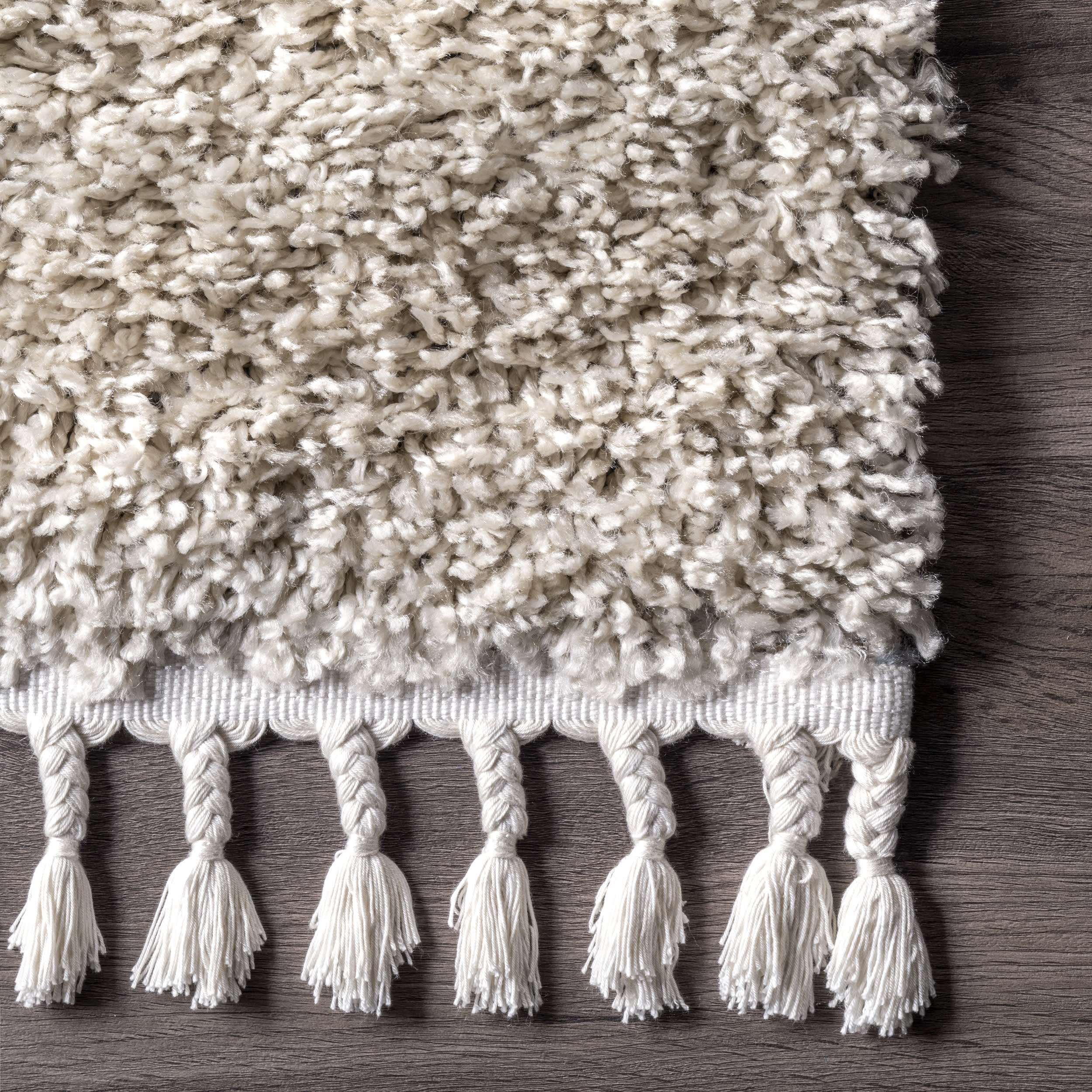 Solid Shag Rug | Beige - Image 3