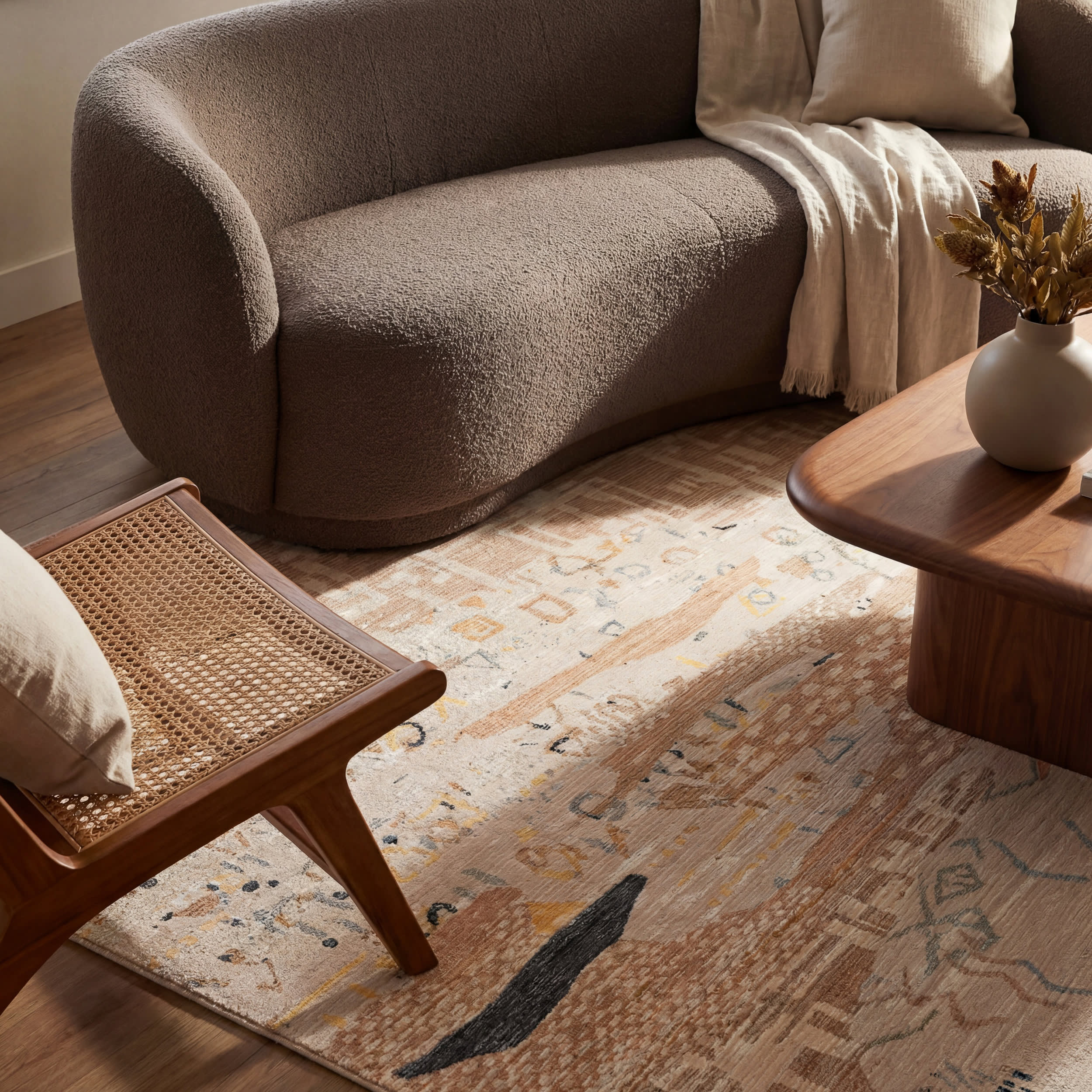 Sonace Moroccan Washable Rug | Sand - Image 5