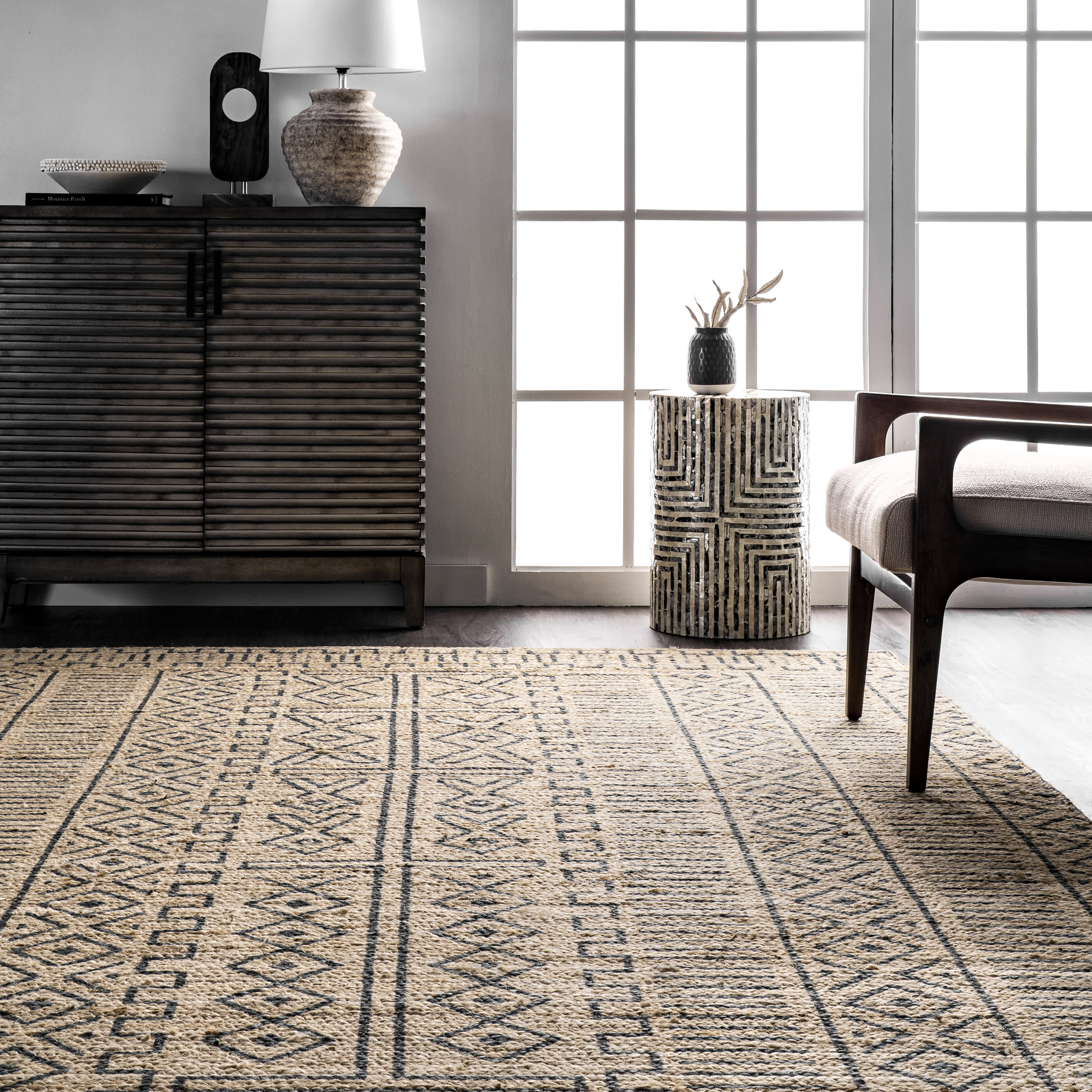 Sonya Tuareg Rug | Grey - Image 4