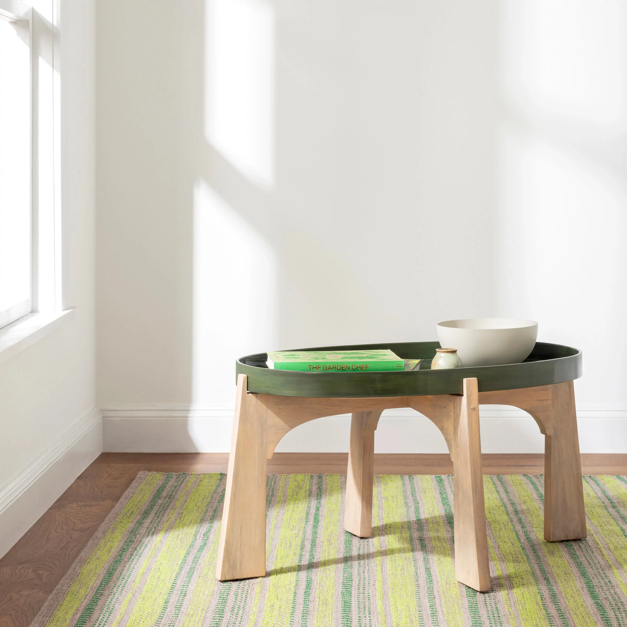 Sooner Than Later Handwoven Indoor/Outdoor Rug | Green - Image 2
