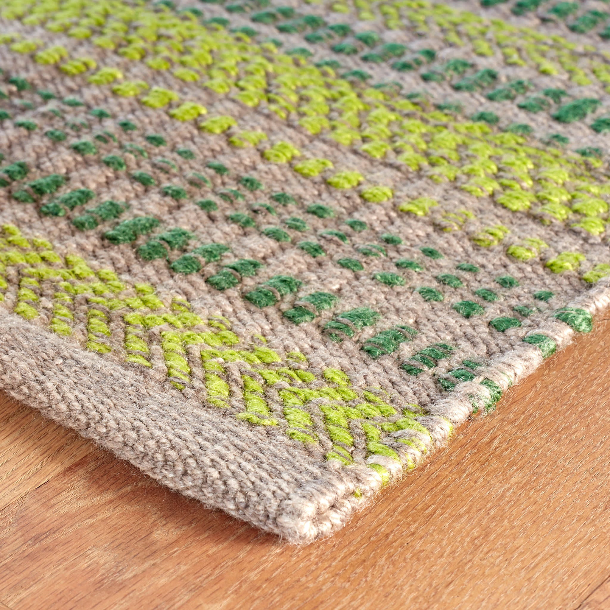 Sooner Than Later Handwoven Indoor/Outdoor Rug | Green - Image 4