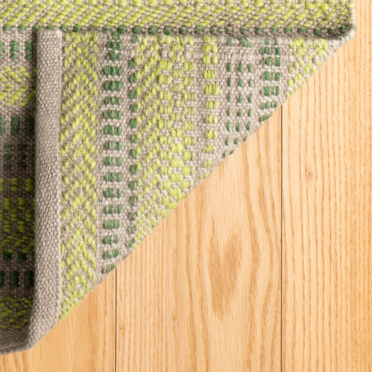 Sooner Than Later Handwoven Indoor/Outdoor Rug | Green - Image 5