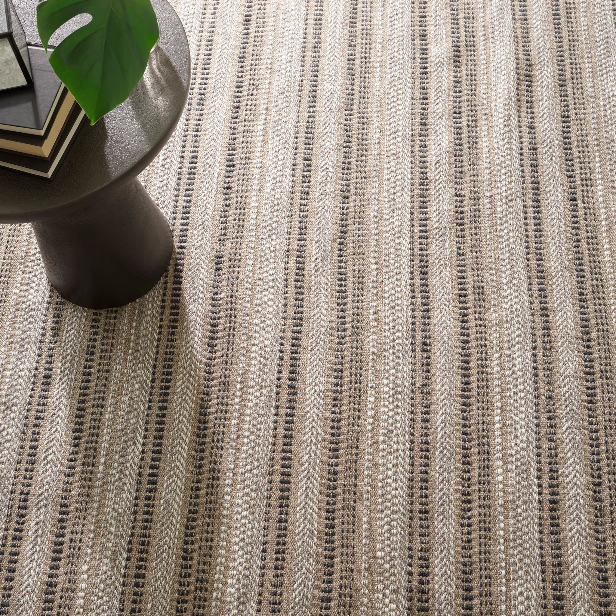 Sooner Than Later Handwoven Indoor/Outdoor Rug | Neutral - Image 3