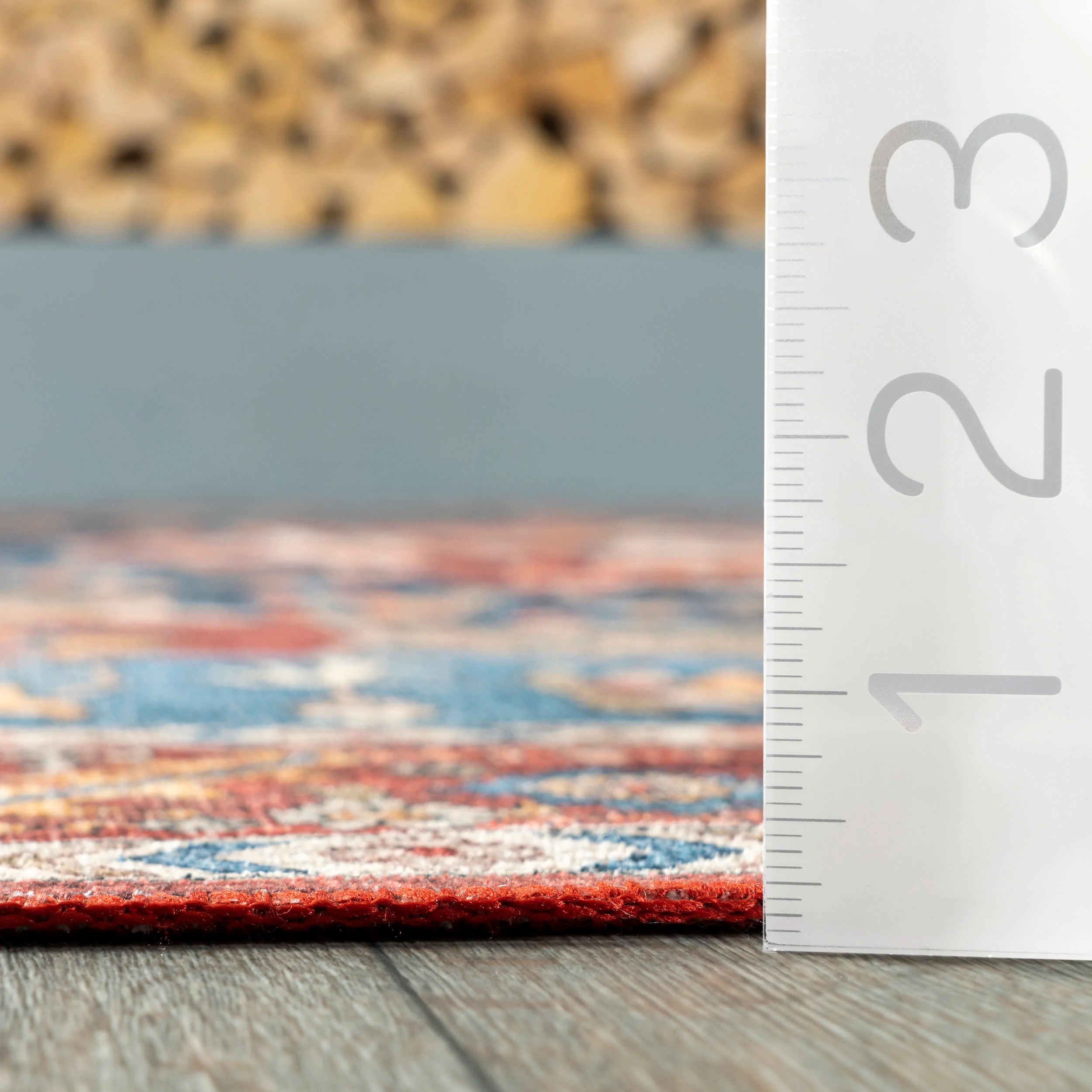 Soraya Spill Proof Washable Rug | Blue - Image 5