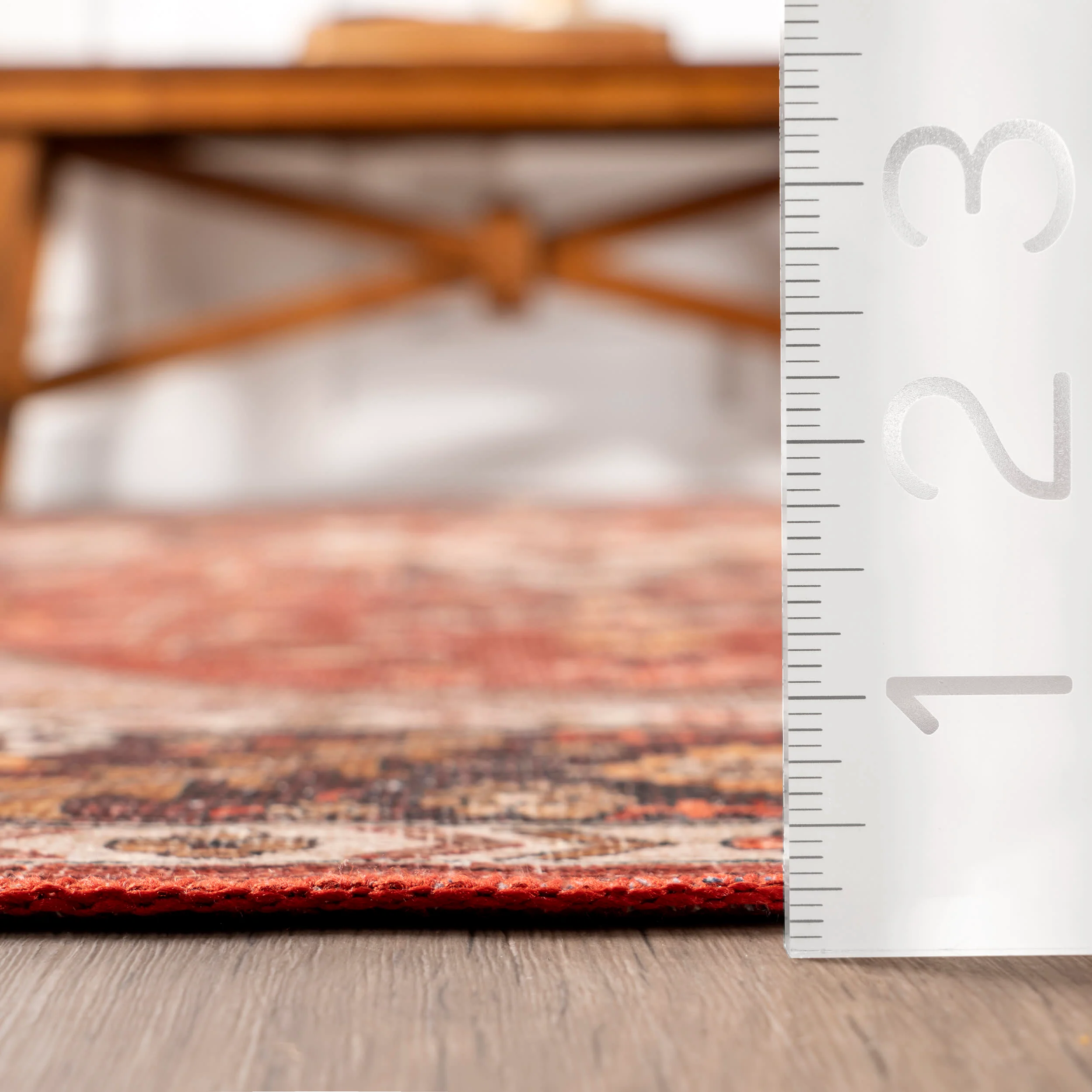 Soraya Spill Proof Washable Rug | Red - Image 5