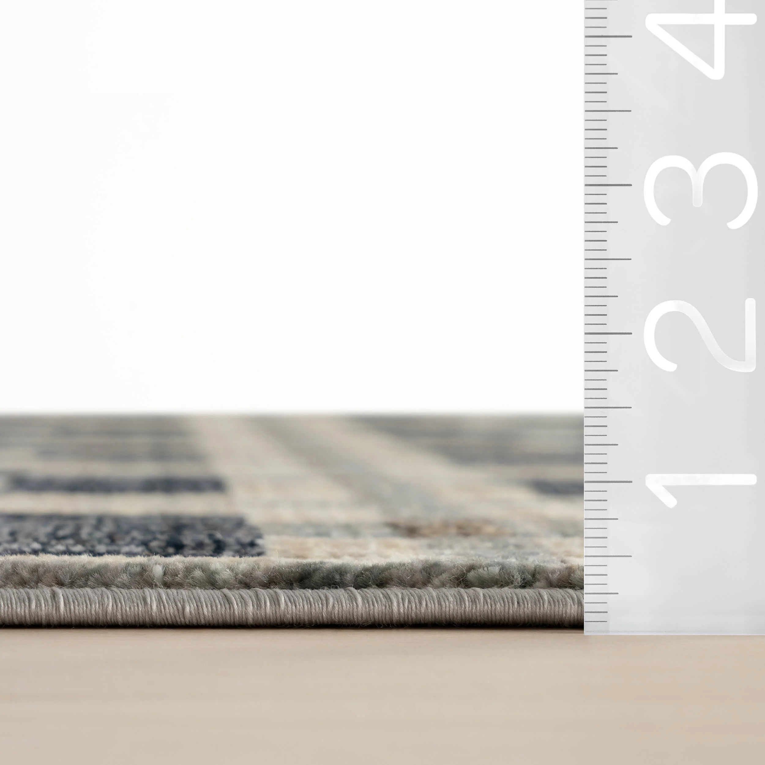 Sorelle Modern Plaid Rug | Navy - Image 6