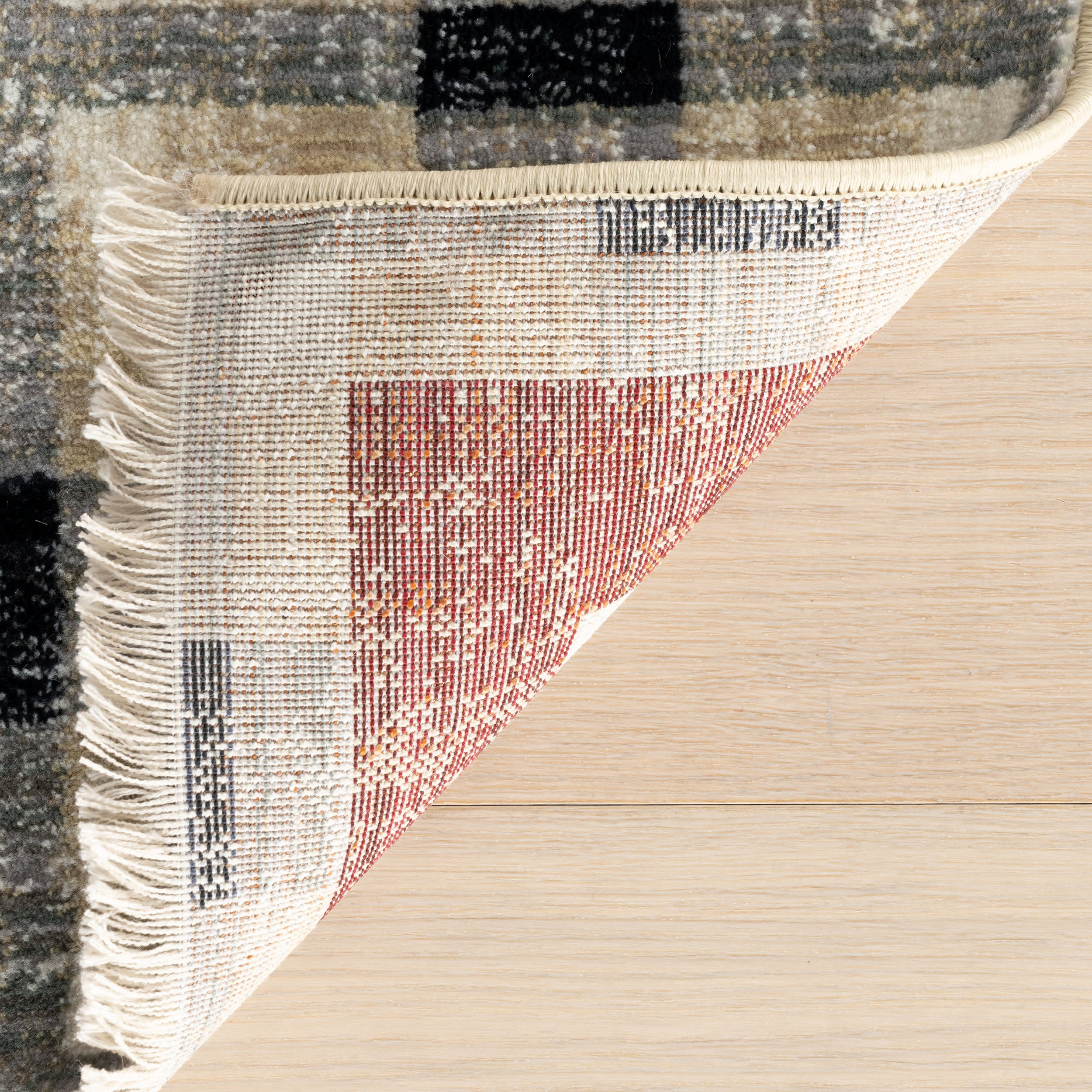 Sorelle Modern Plaid Rug | Red - Image 8