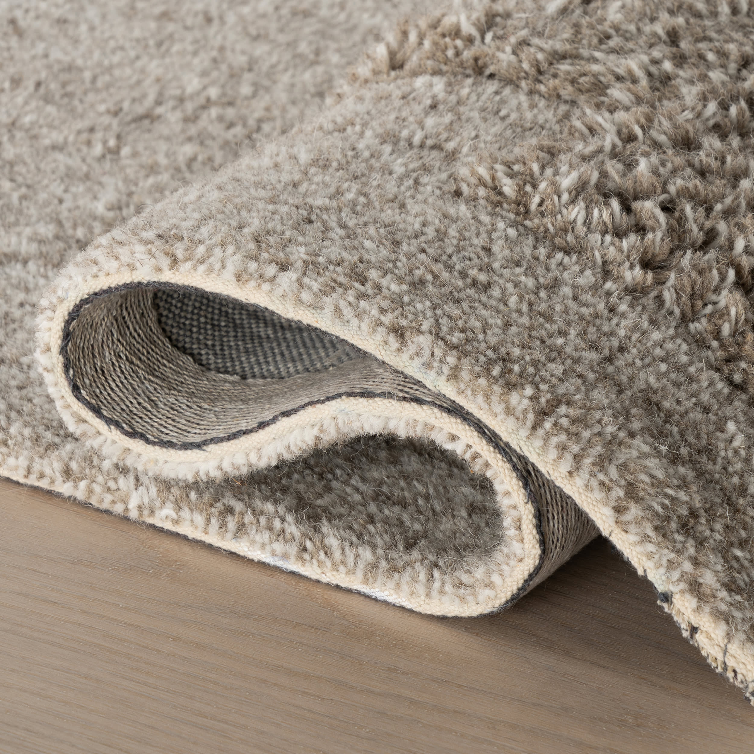Sorvelle Modern Solid Wool Rug | Grey - Image 11