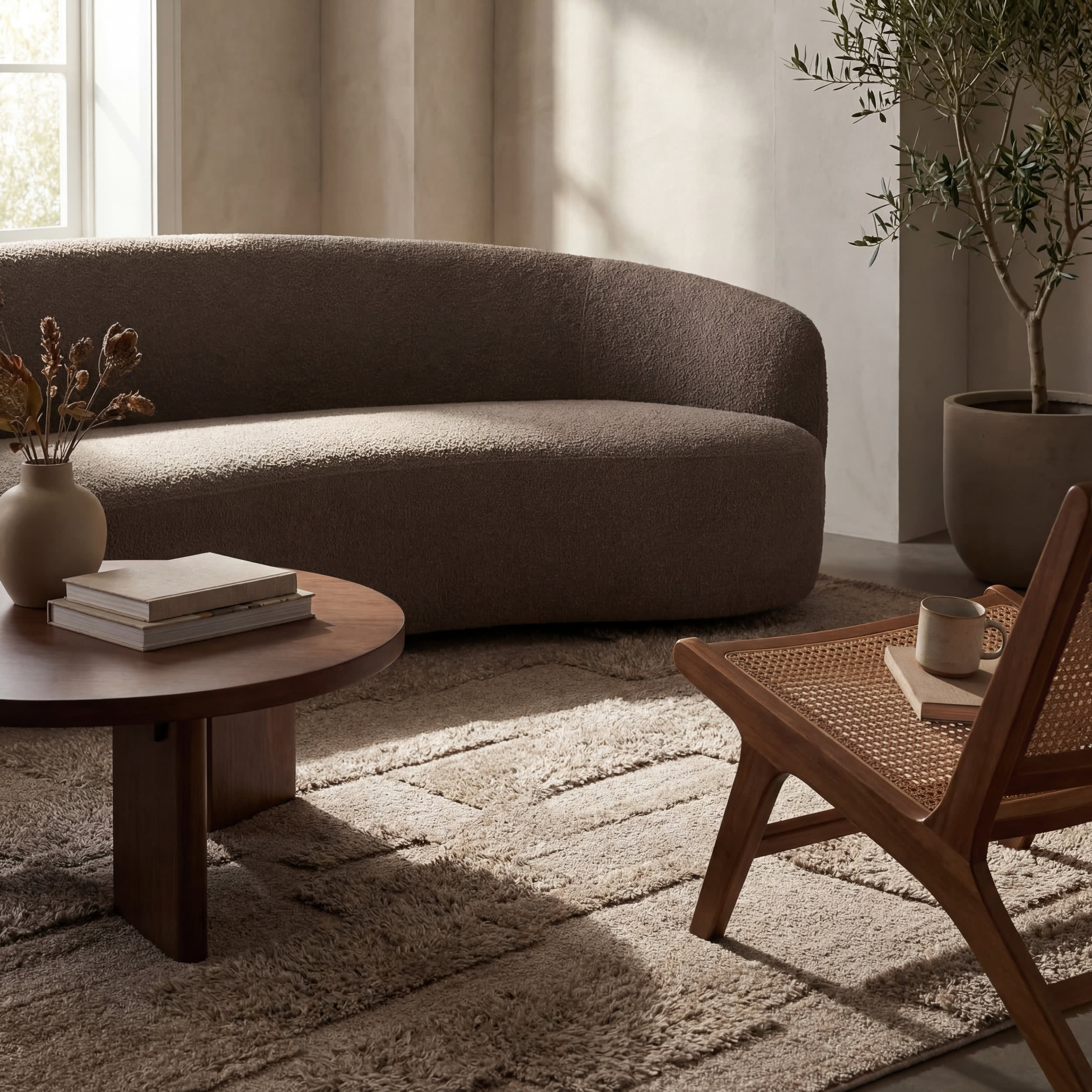 Sorvelle Modern Solid Wool Rug | Grey - Image 5