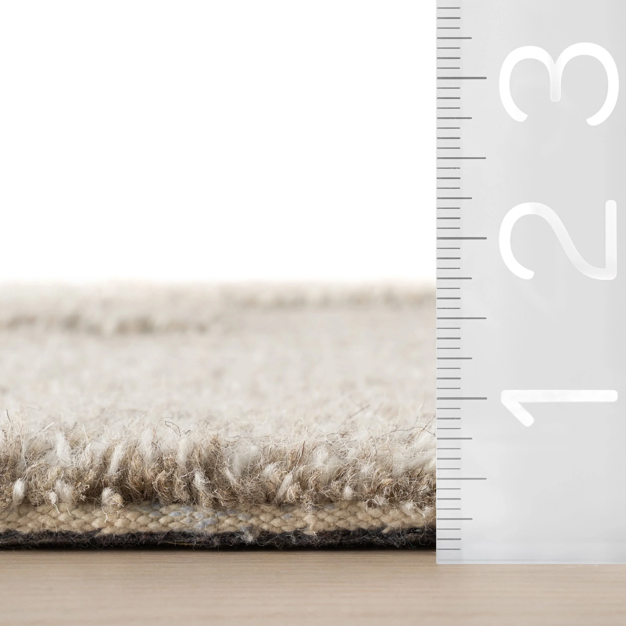 Sorvelle Modern Solid Wool Rug | Grey - Image 6