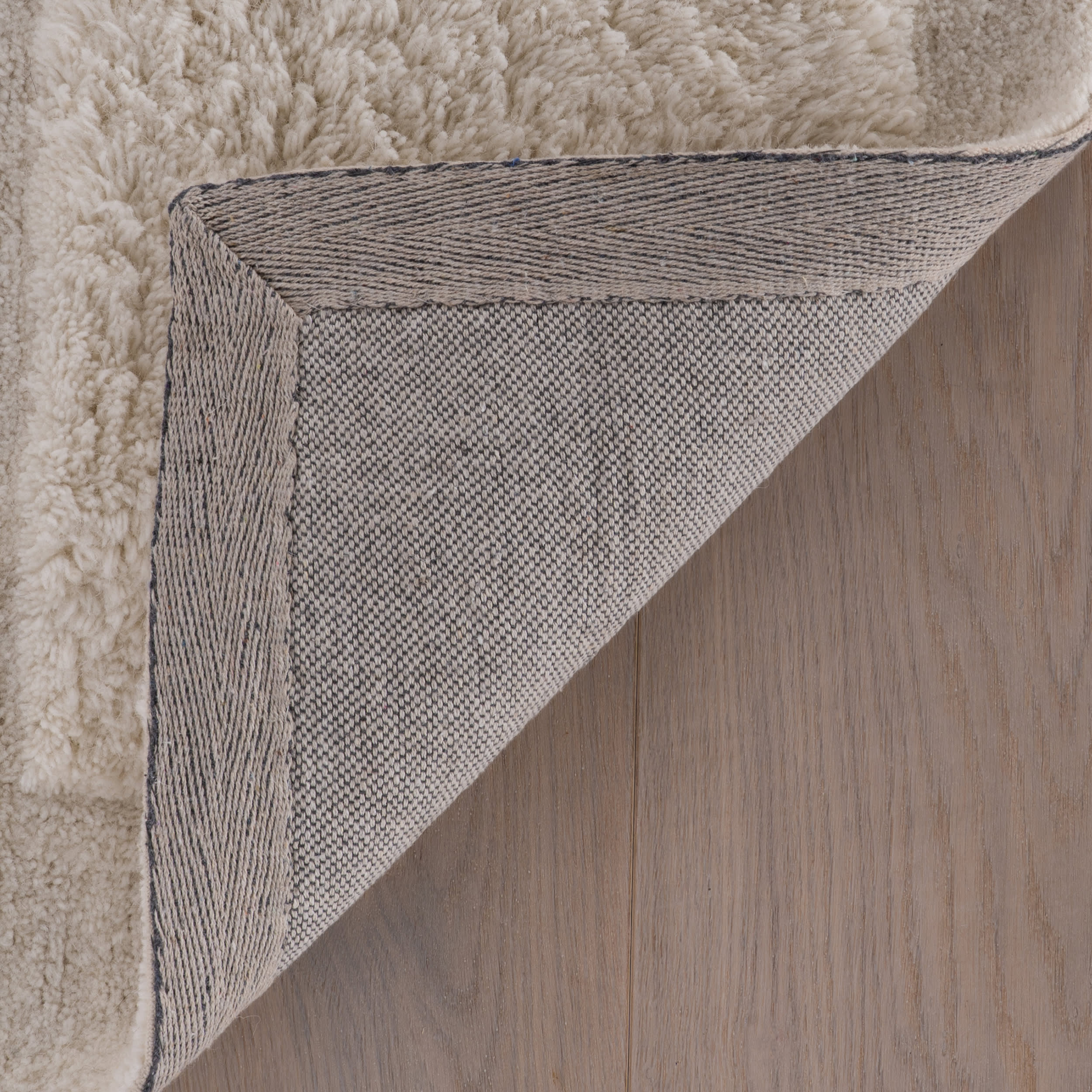 Sorvelle Modern Solid Wool Rug | Ivory - Image 8