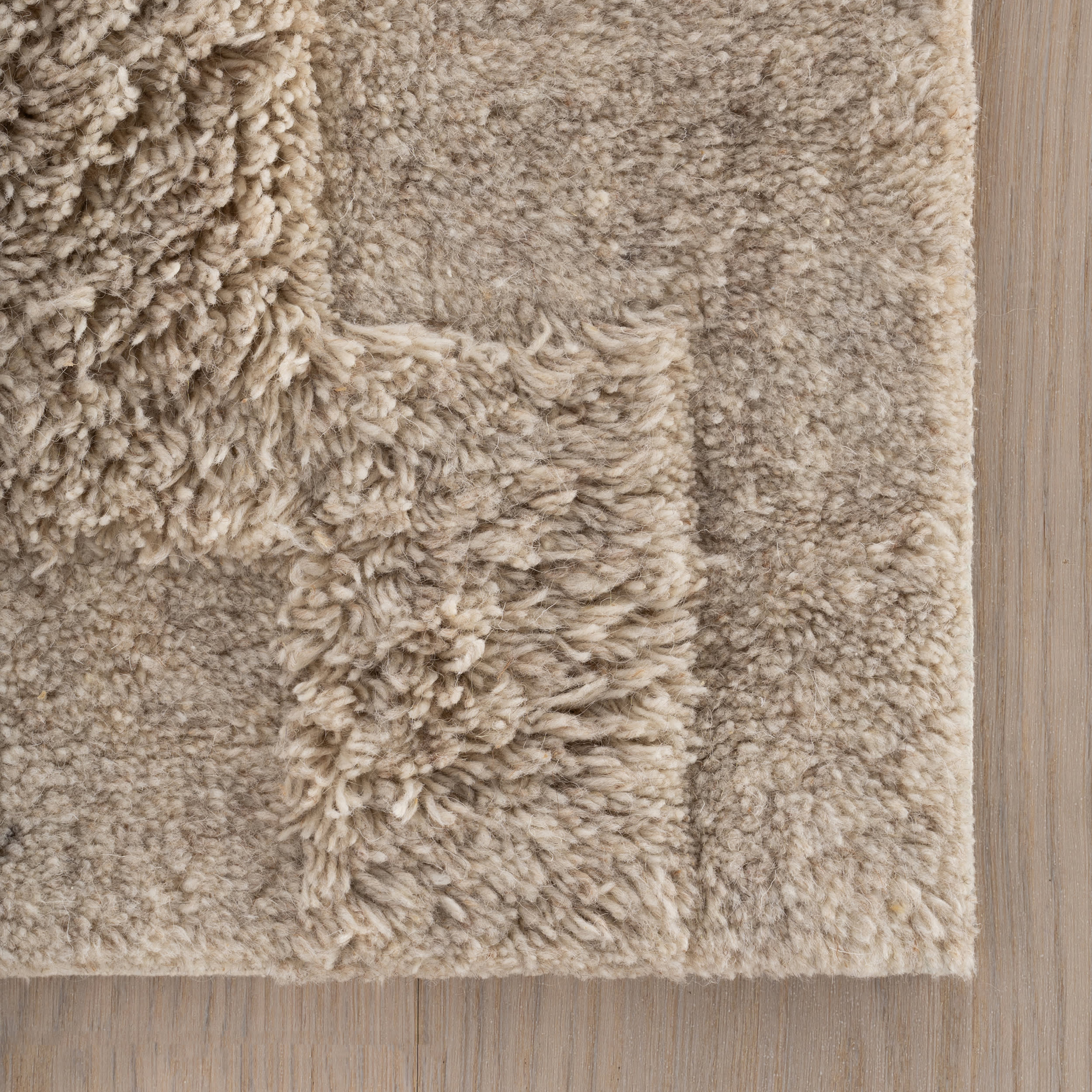 Sorvelle Modern Solid Wool Rug | Tan - Image 4