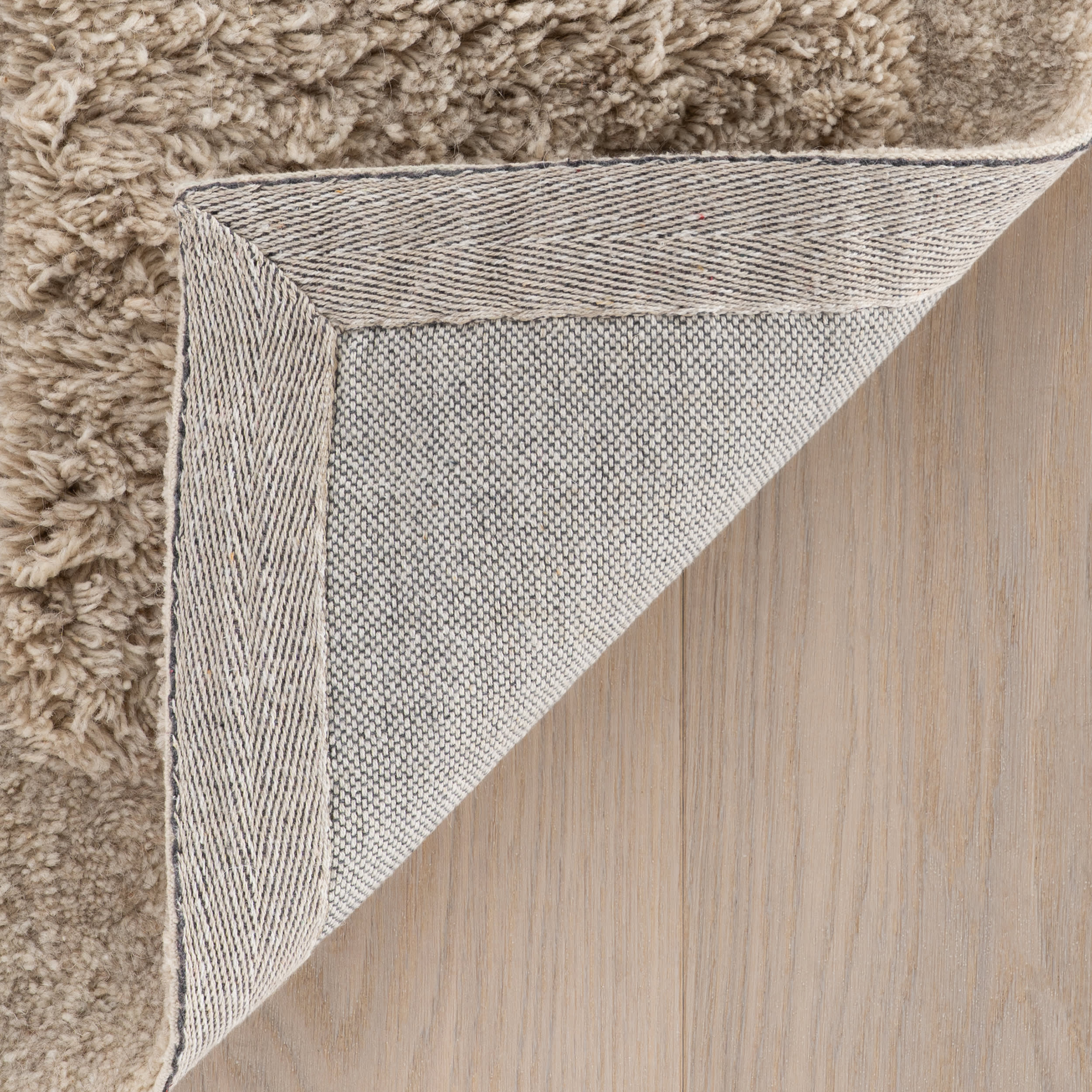 Sorvelle Modern Solid Wool Rug | Tan - Image 8