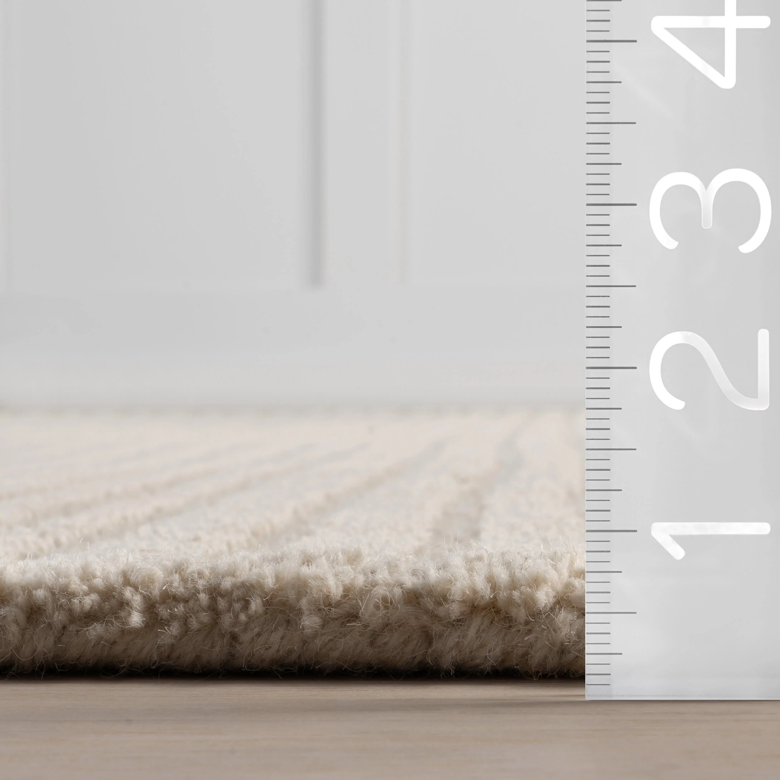 Southwest Striped Wool Rug | Beige - Image 5