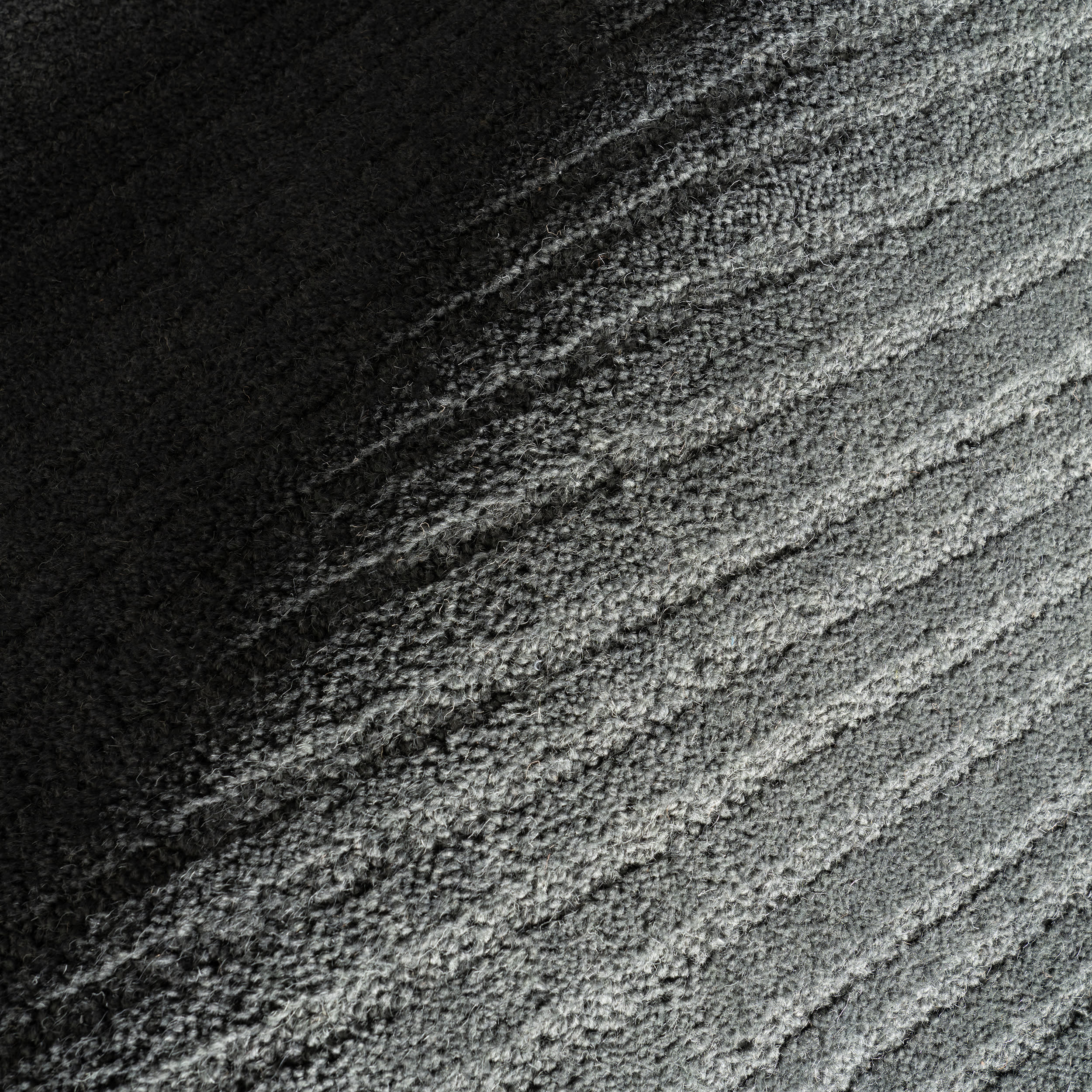 Southwest Striped Wool Rug | Charcoal - Image 3