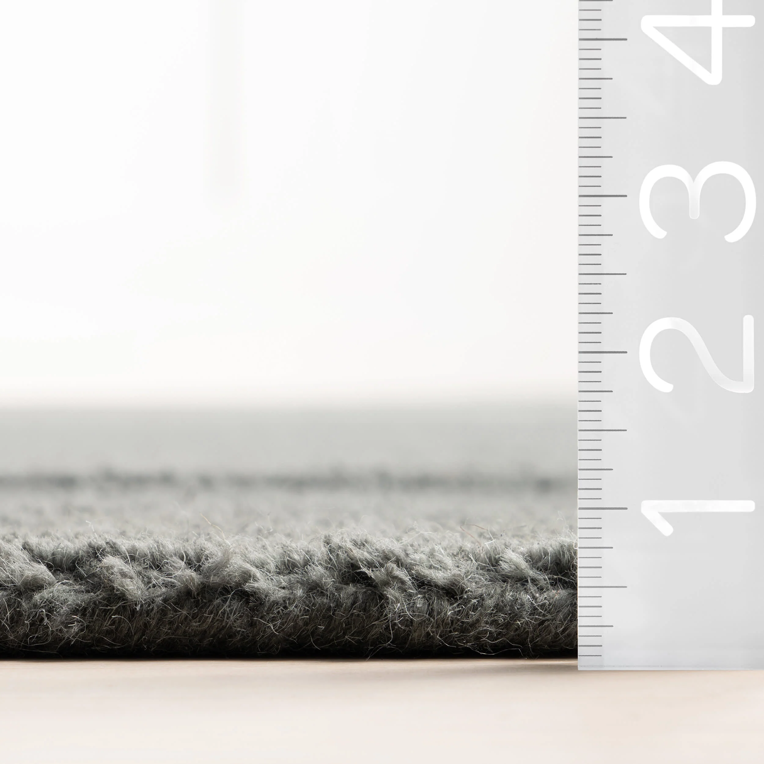 Southwest Striped Wool Rug | Charcoal - Image 5