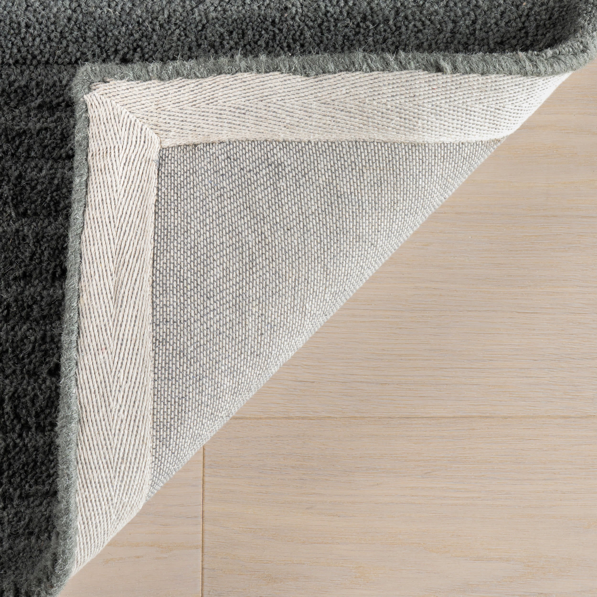 Southwest Striped Wool Rug | Charcoal - Image 6