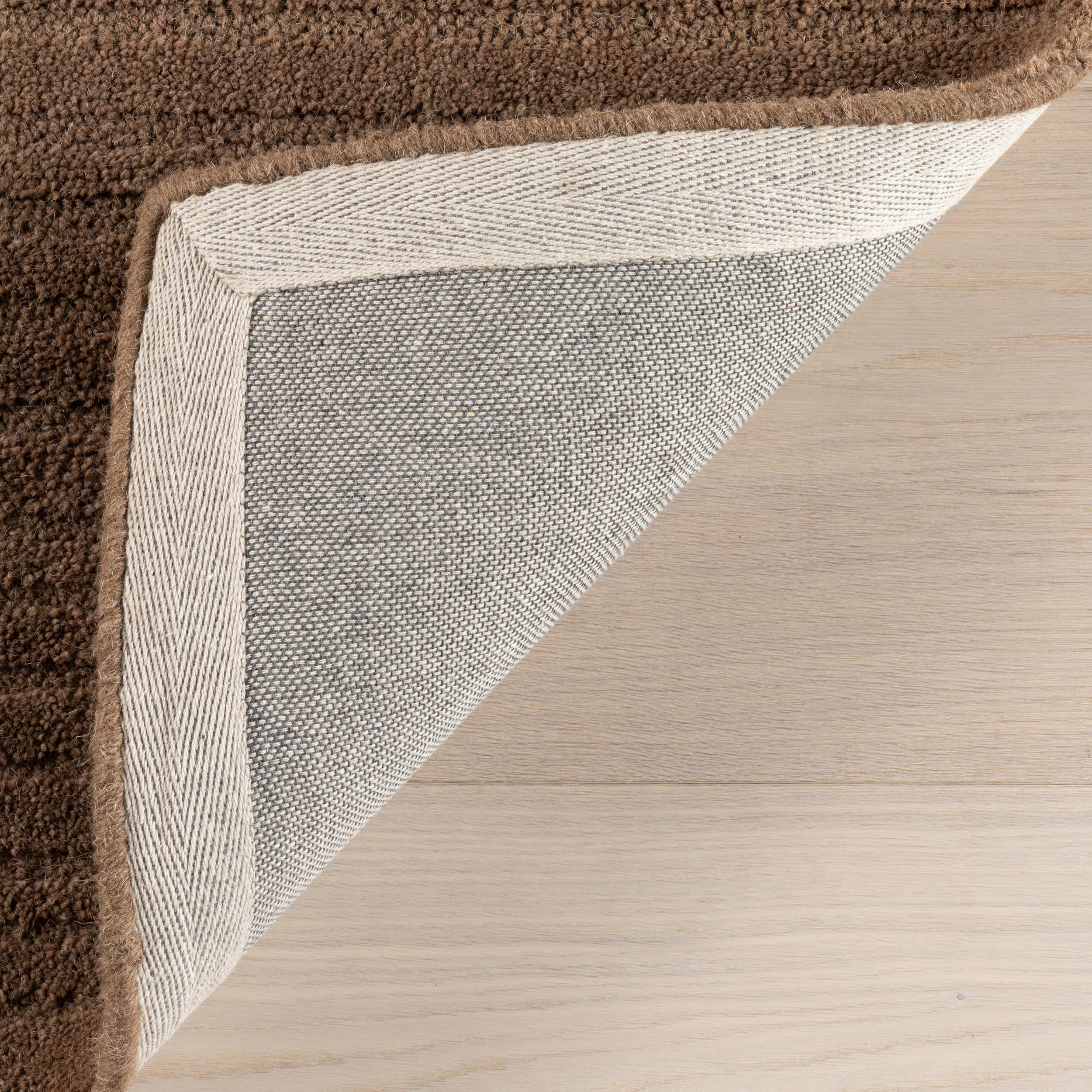 Southwest Striped Wool Rug | Dark Brown - Image 6