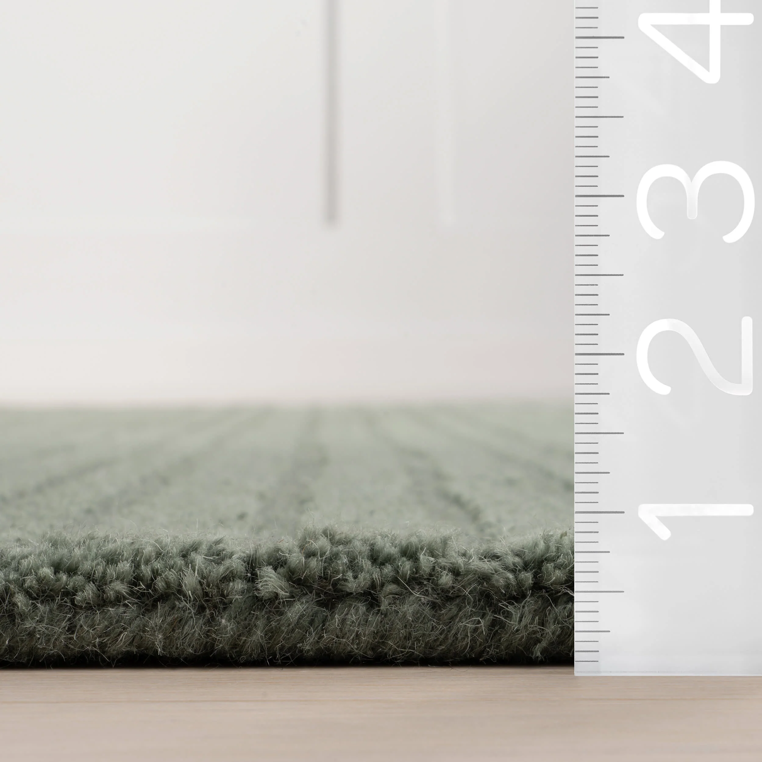 Southwest Striped Wool Rug | Green - Image 5