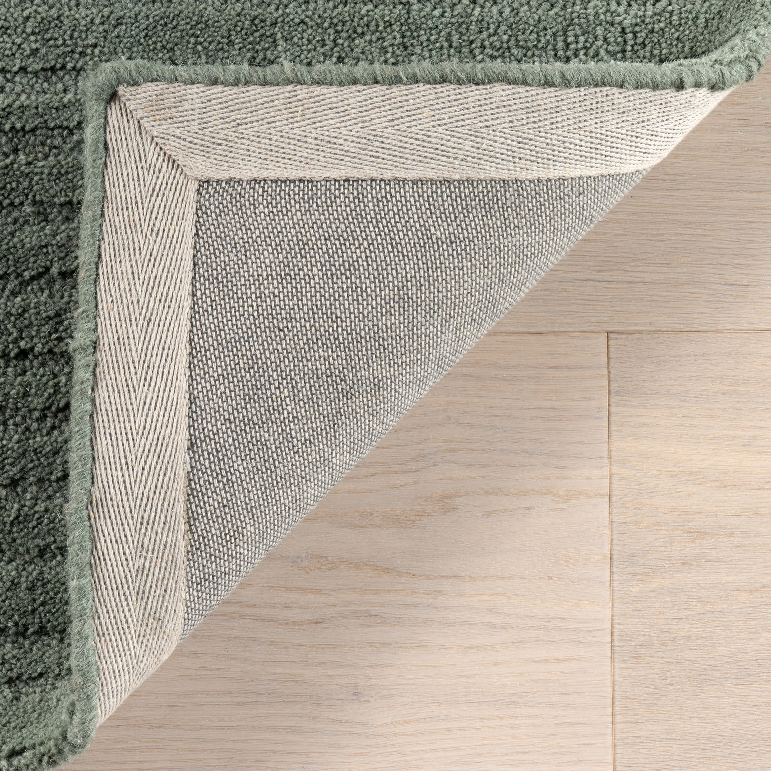 Southwest Striped Wool Rug | Green - Image 6