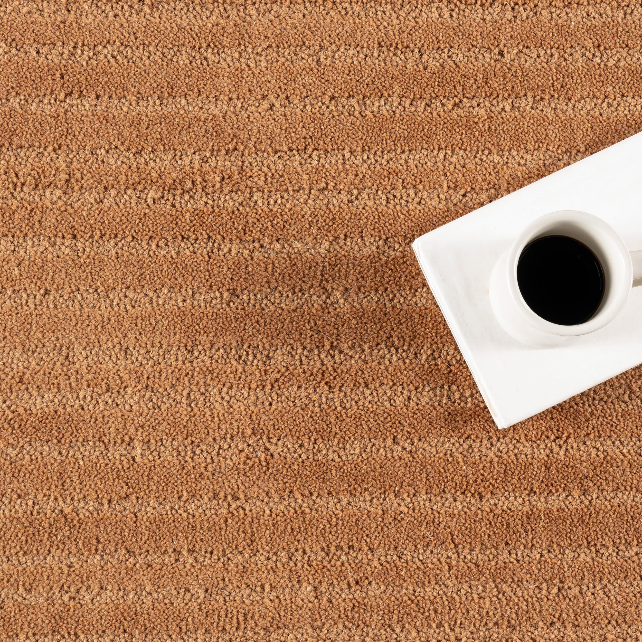 Southwest Striped Wool Rug | Rust - Image 7