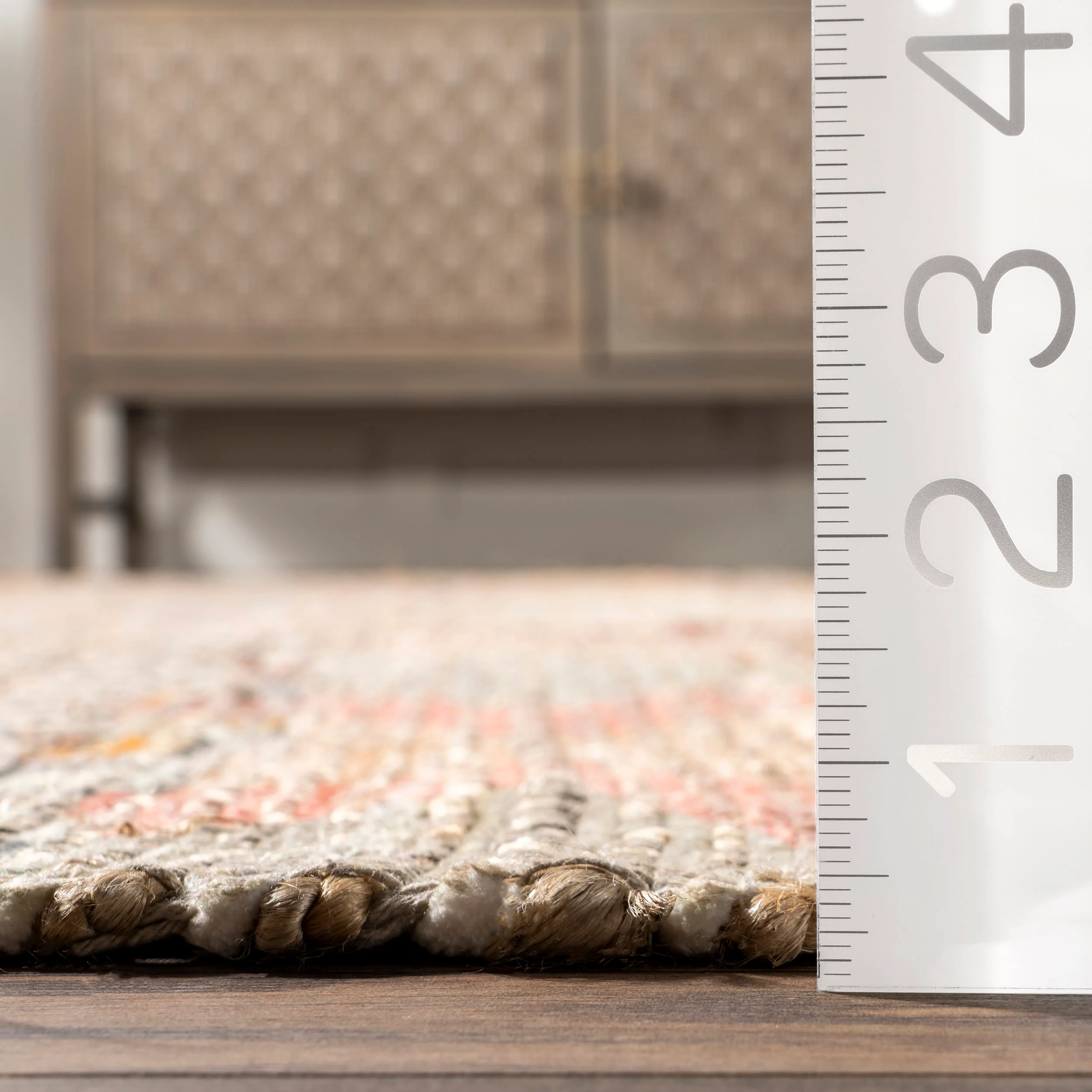 Southwestern Abstract Fringed Rug | Multicolor - Image 5