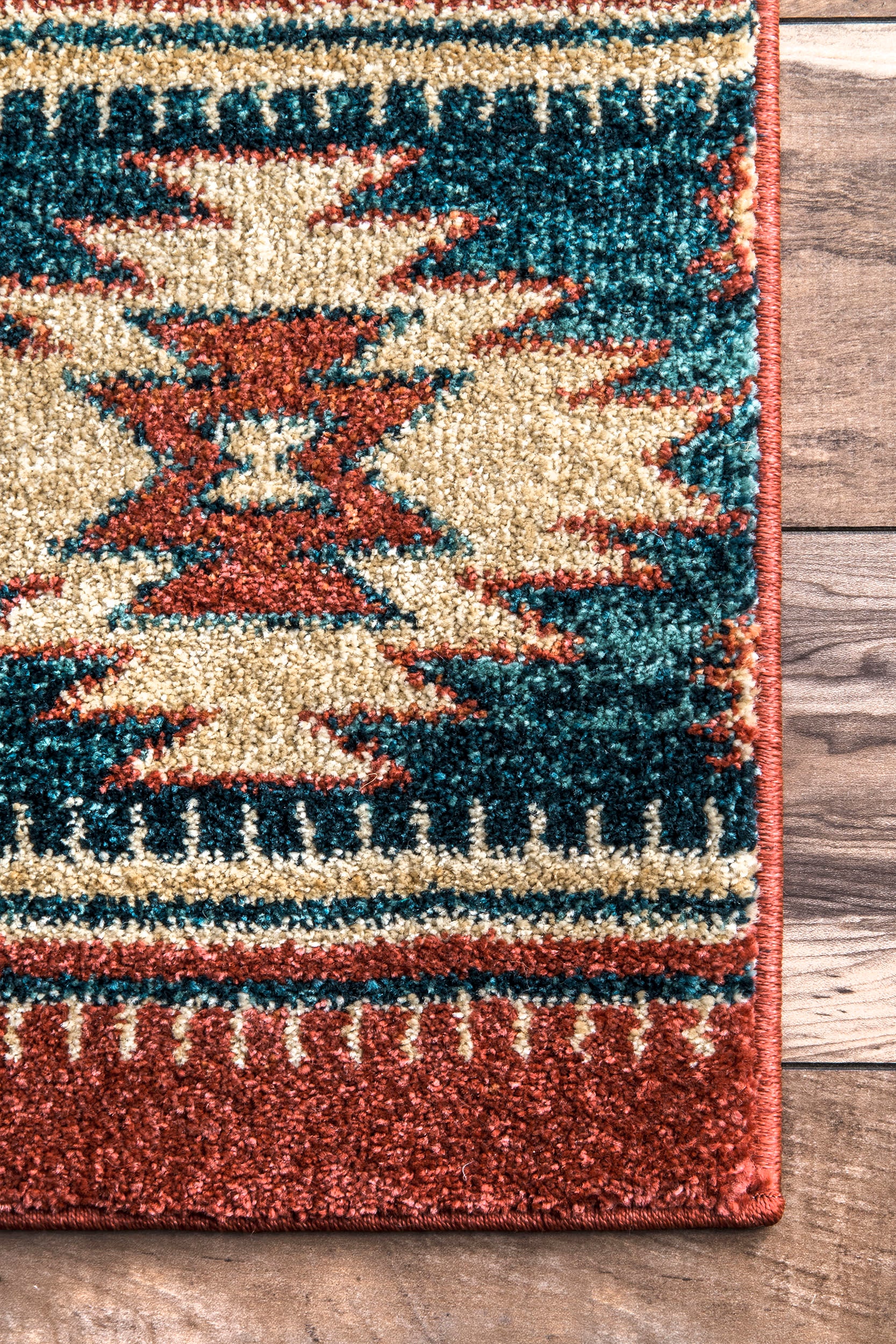 Southwestern Diamond Rug | Red - Image 3