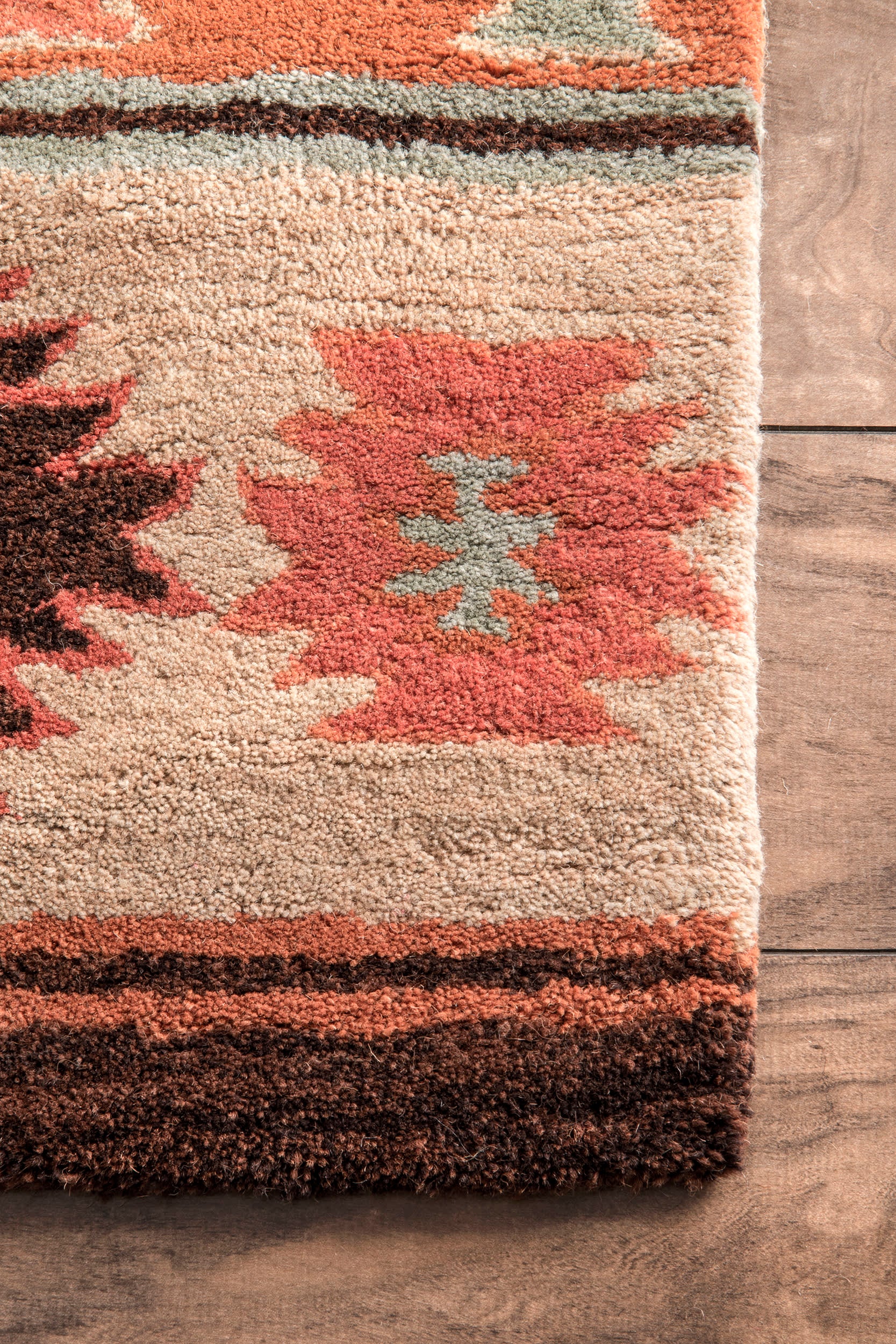 Southwestern Rug | Beige - Image 3