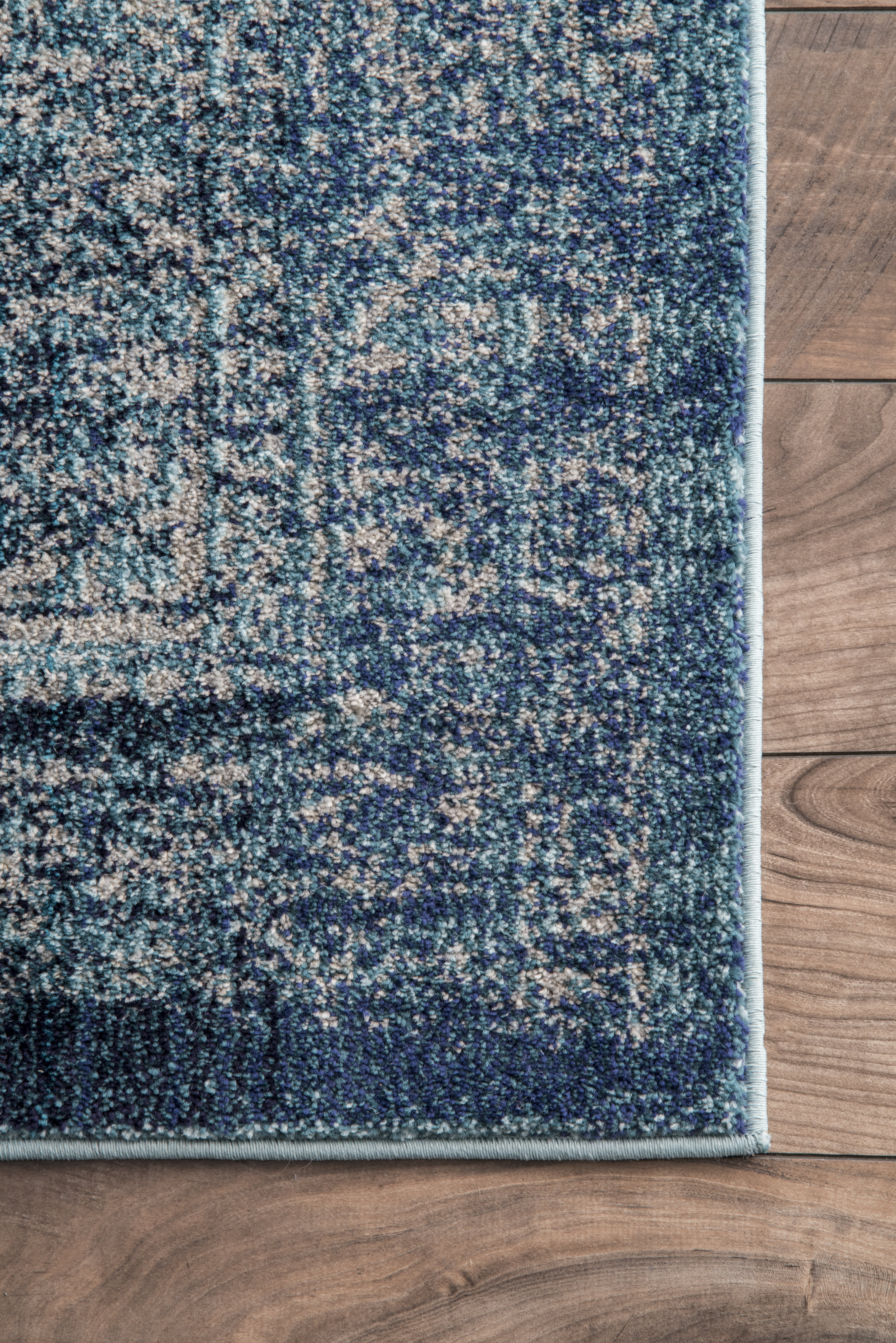 Speckled Medallion Rug | Blue - Image 2