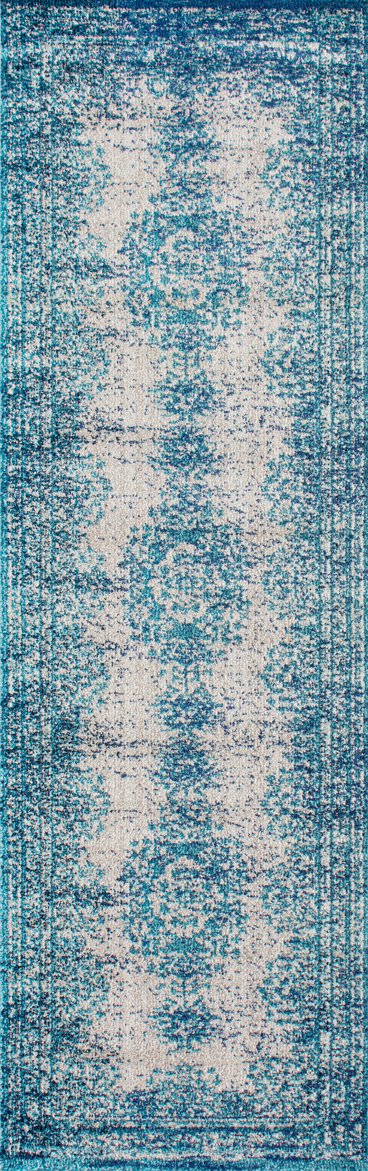 Speckled Medallion Rug | Blue - Image 4