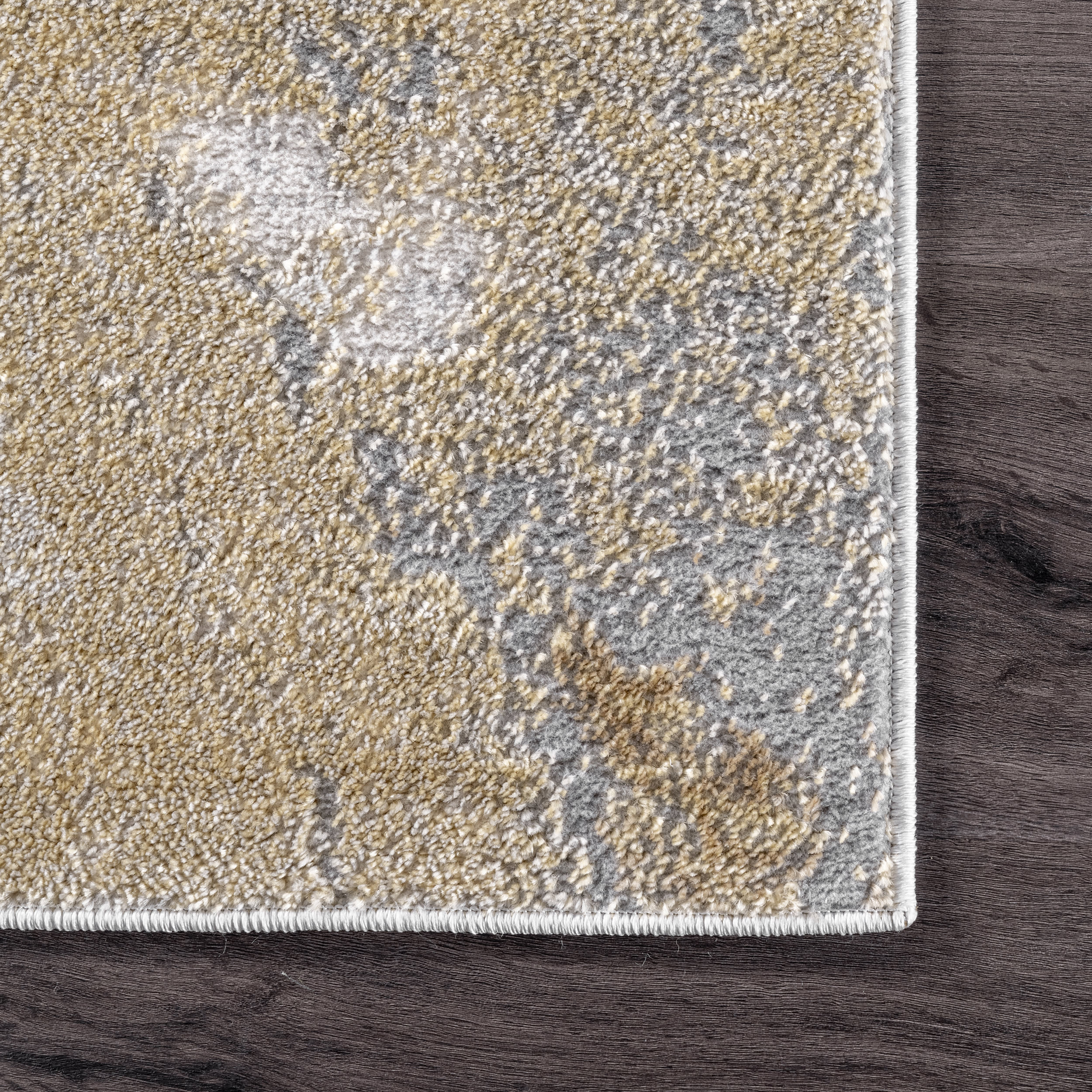 Splatter Abstract Rug | Gold - Image 3